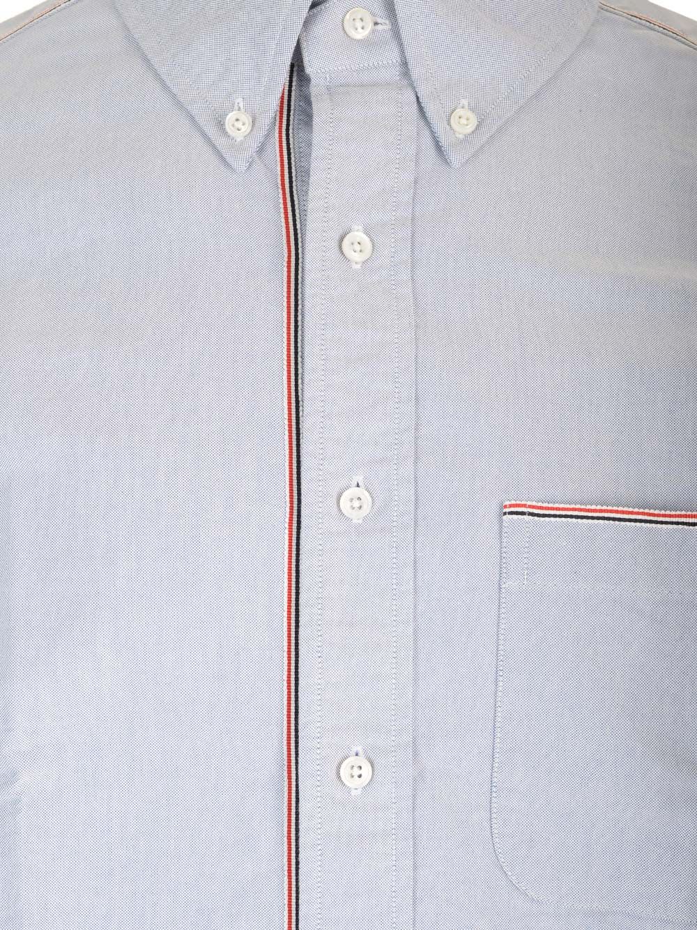 Shop Thom Browne Oxford Framing Shirt In Blue