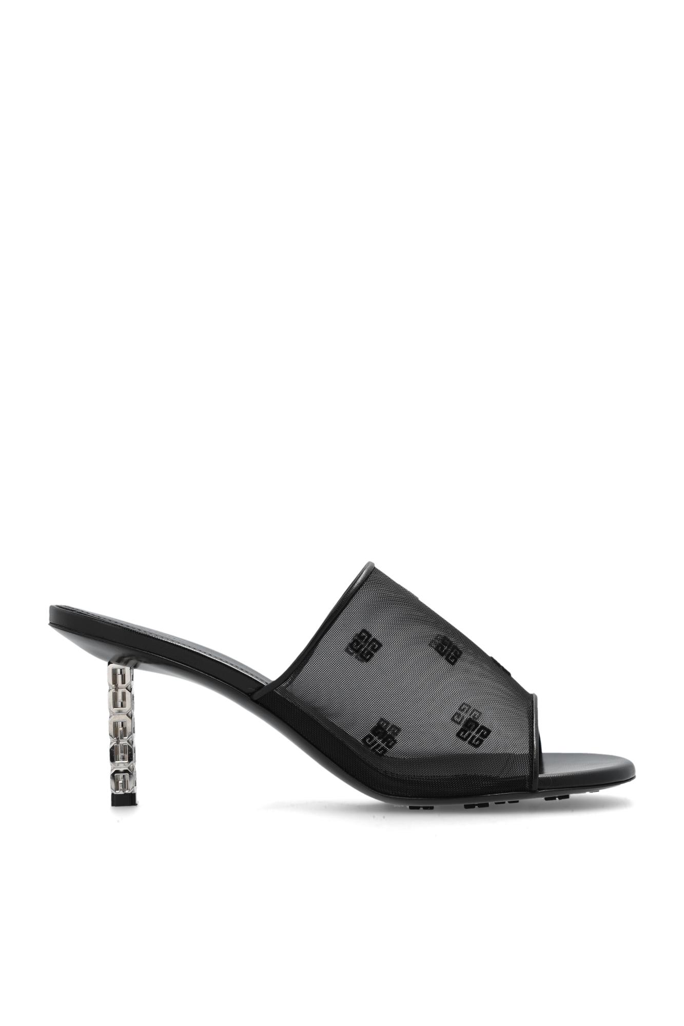 Shop Givenchy G-cube Heeled Mules In Black