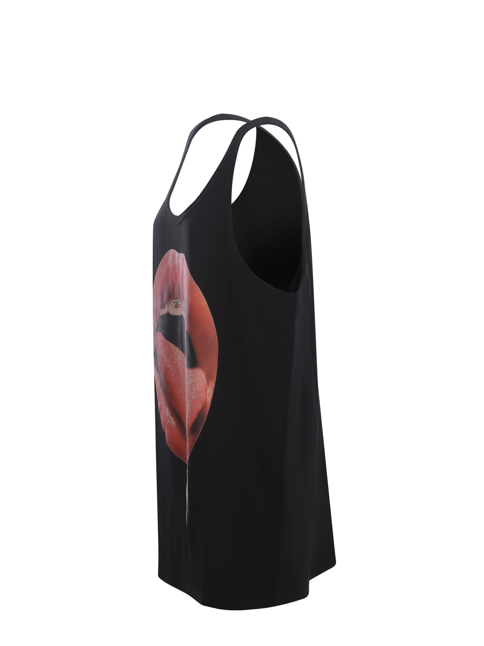 Shop Fiorucci Dress  Made Of Cotton In Nero