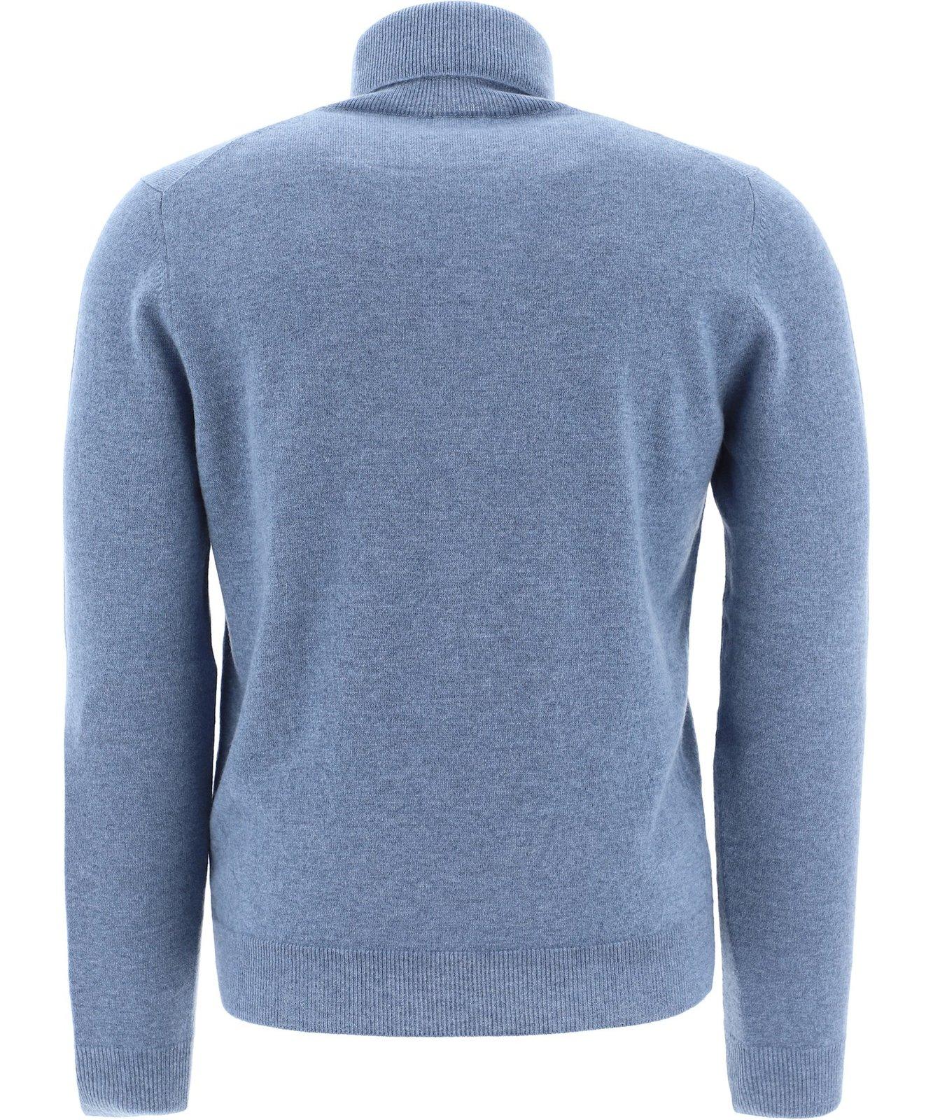 Shop Malo Rollneck Knitted Jumper