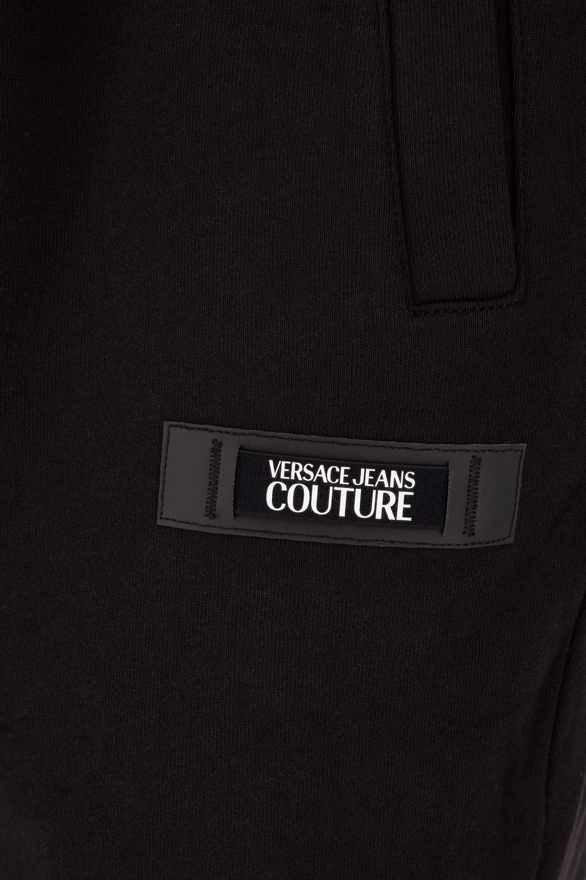 Shop Versace Jeans Couture Black Cotton Pants