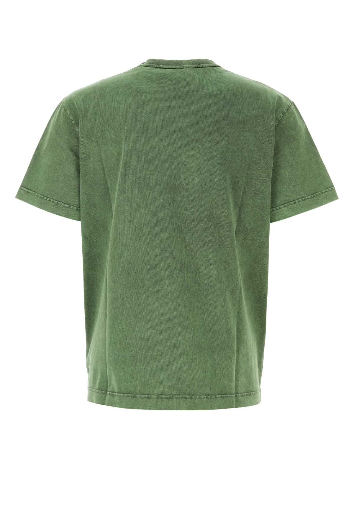 Alexander Wang Green Cotton T-shirt In Acidfern