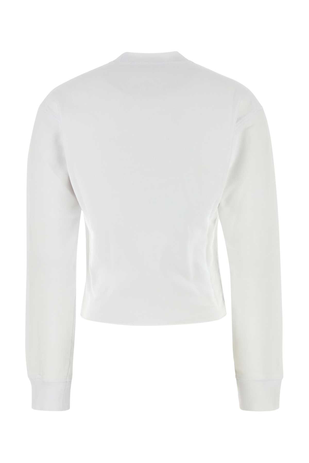 Dsquared2 Dsquared White Cotton Sweatshirt In White