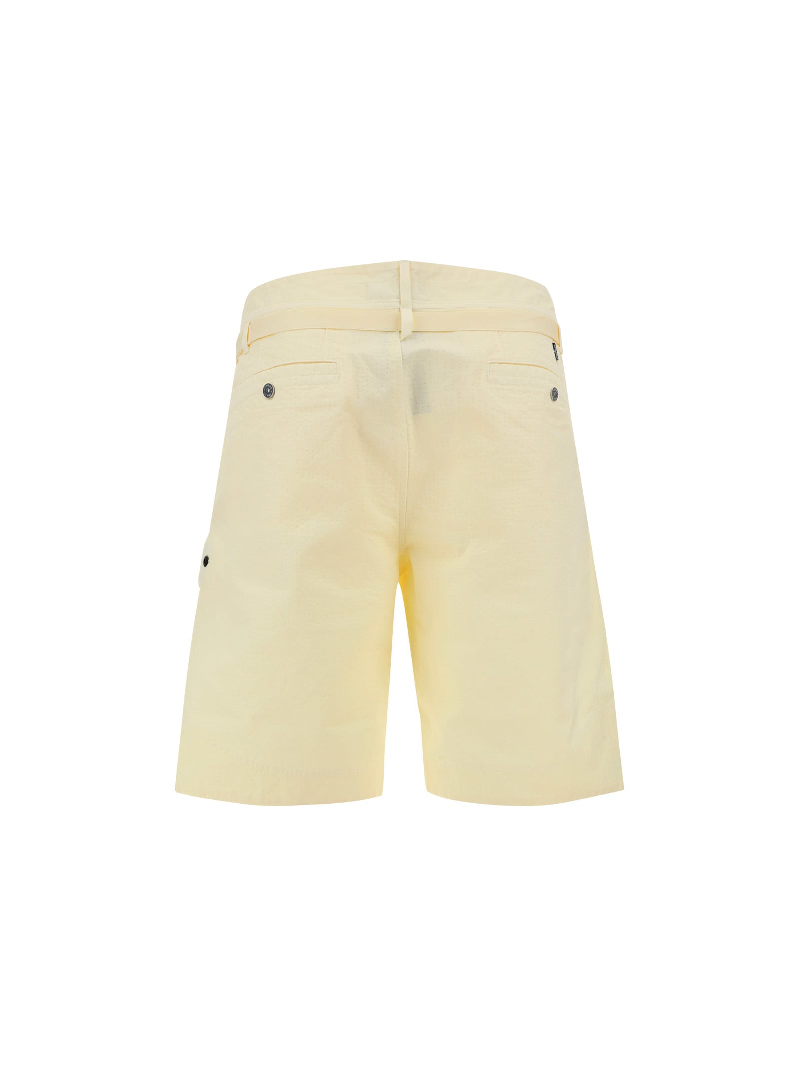 Shop Stone Island Shadow Project Bermudas Shorts In Butter