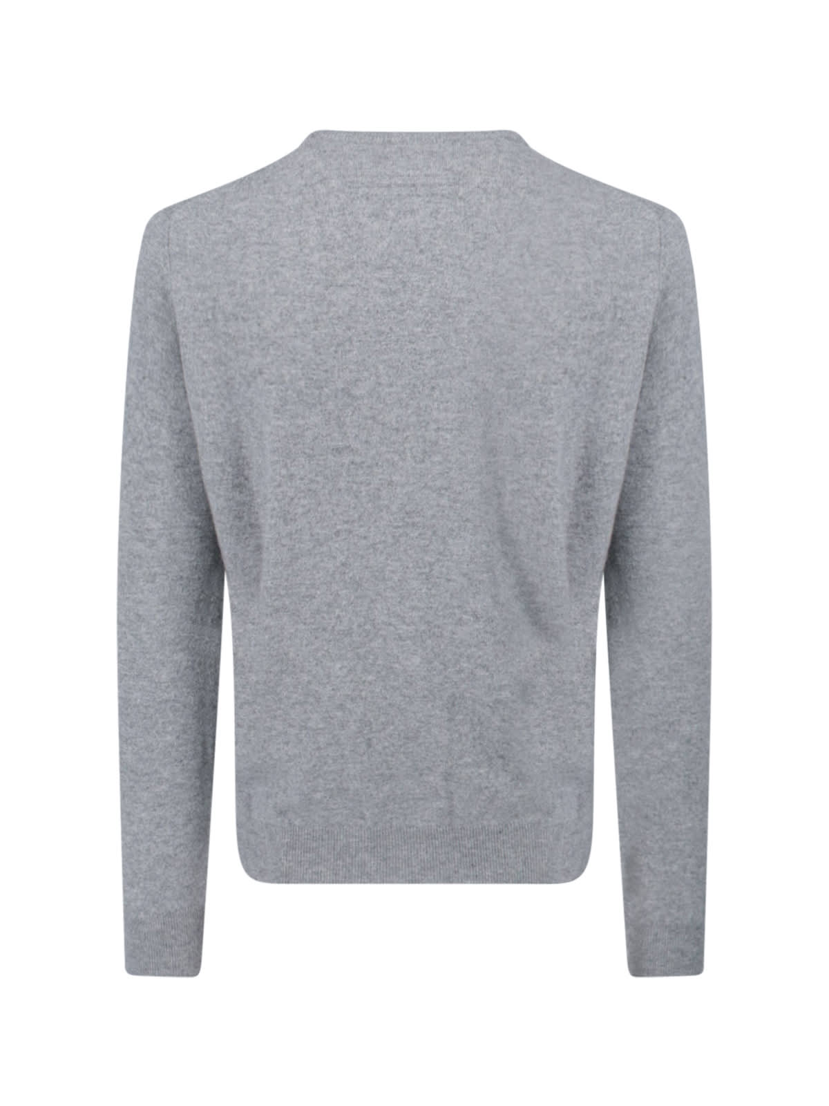 Zegna Crew-neck Wool Jumper In Gray
