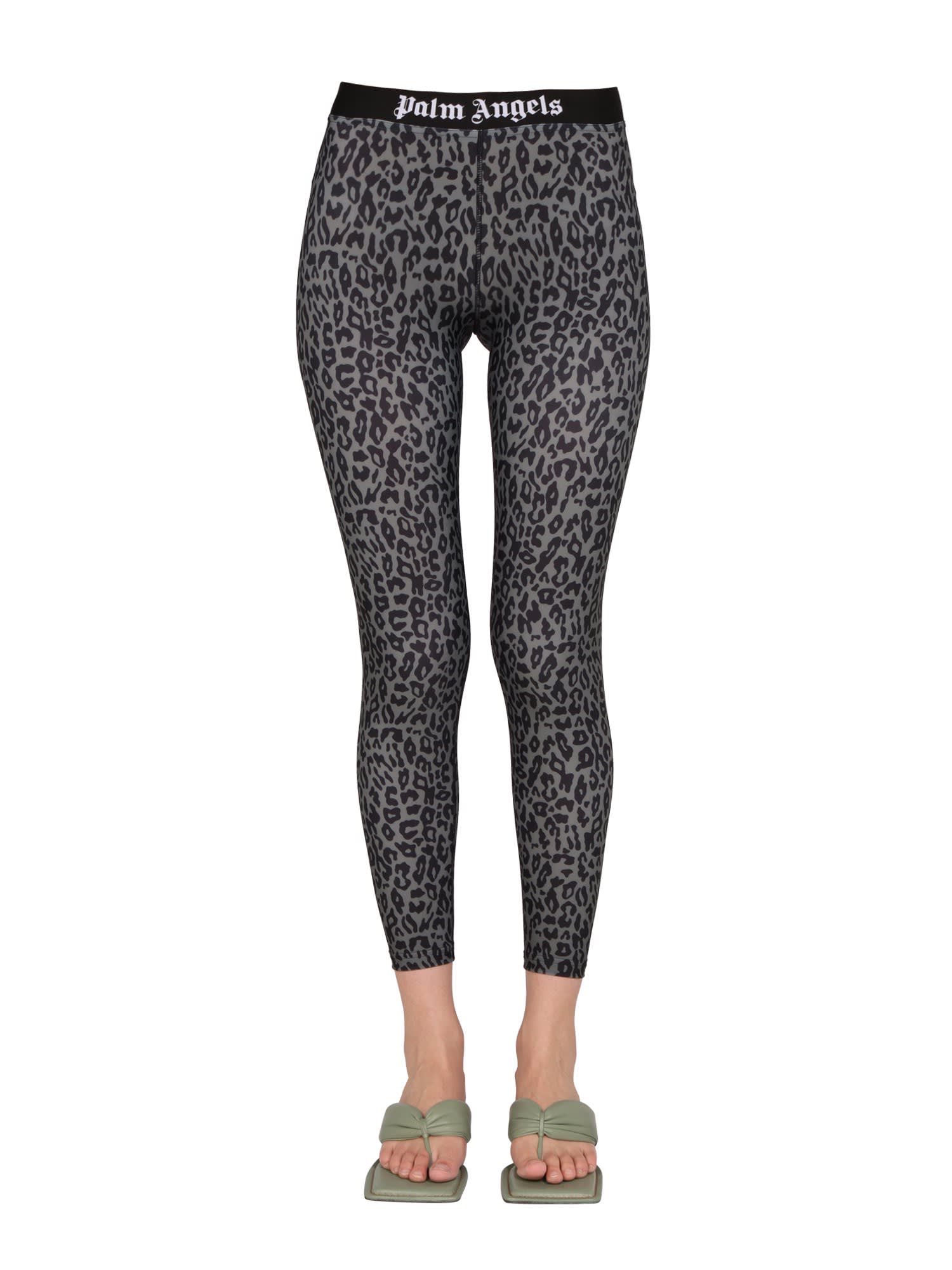 Palm Angels Leggings With Animal Pattern