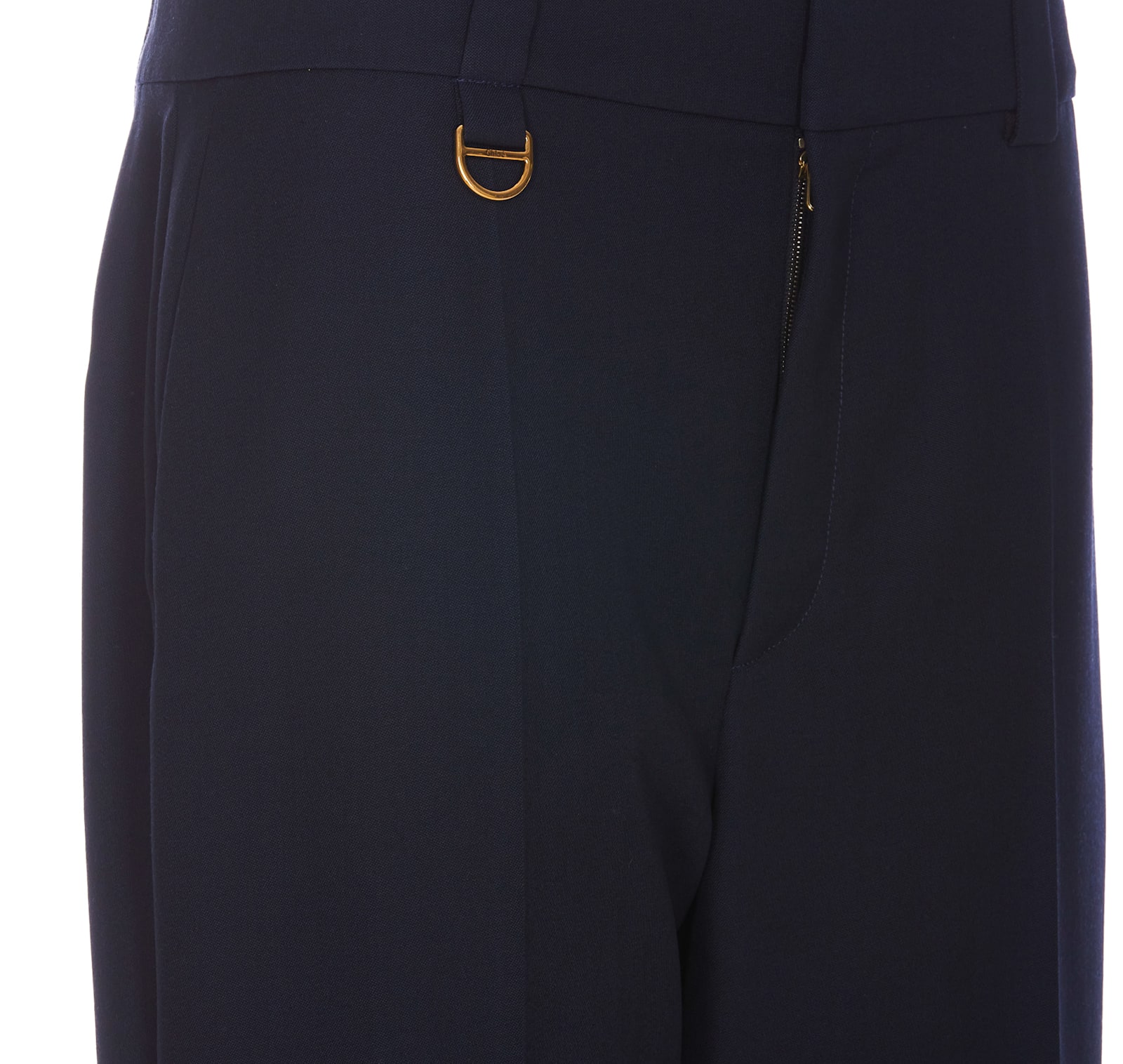 Shop Chloé Tailored Trousers In Blue