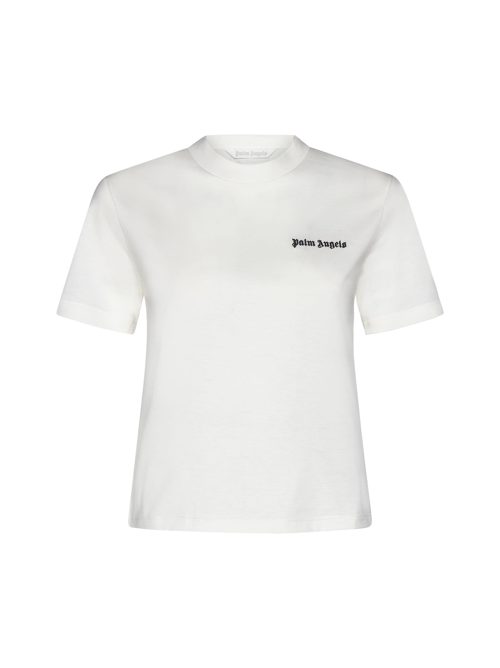 Shop Palm Angels T-shirt In Off White Black