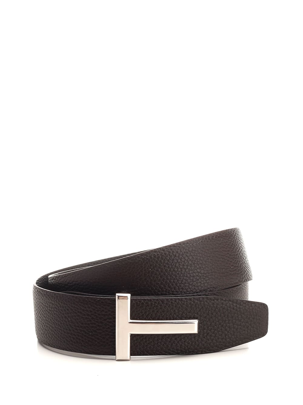 Brown/black Soft Leather Reversible t Belt