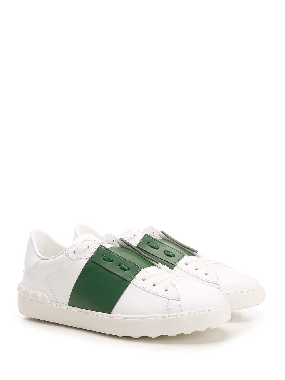 Shop Valentino Sneakers Open In Bianco