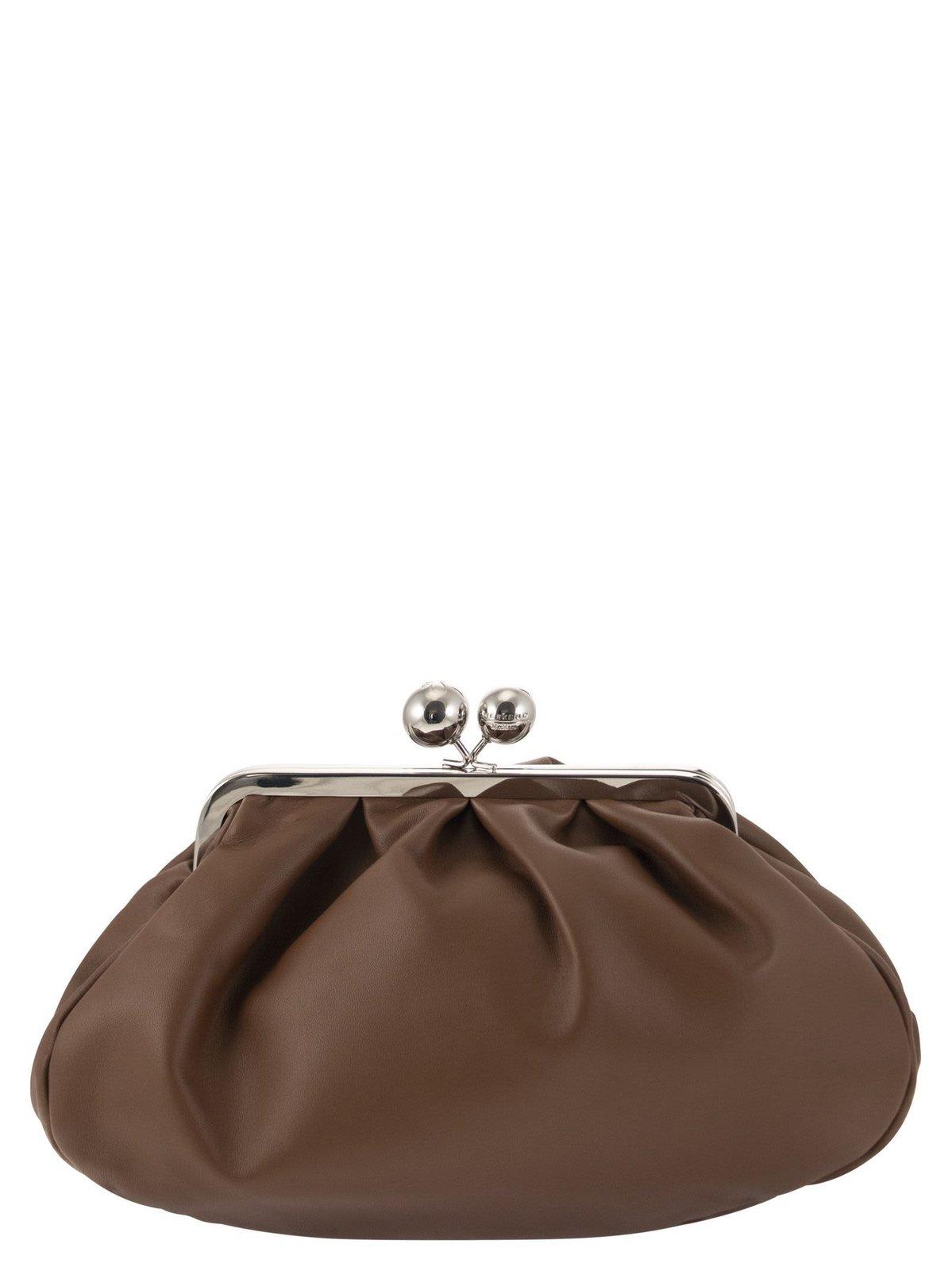 Shop Weekend Max Mara Medium Pasticcino Bag In Marrone