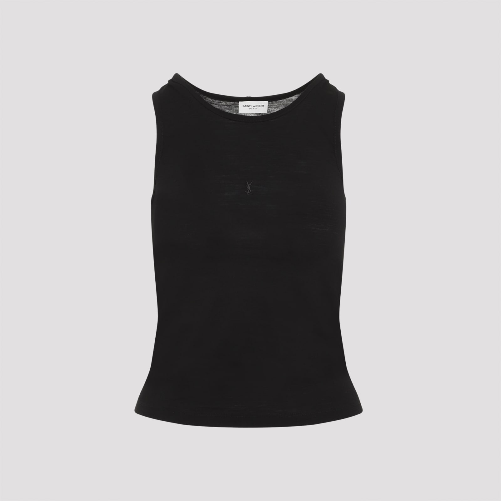 Shop Saint Laurent Saint Lauren Tank Top In Noir