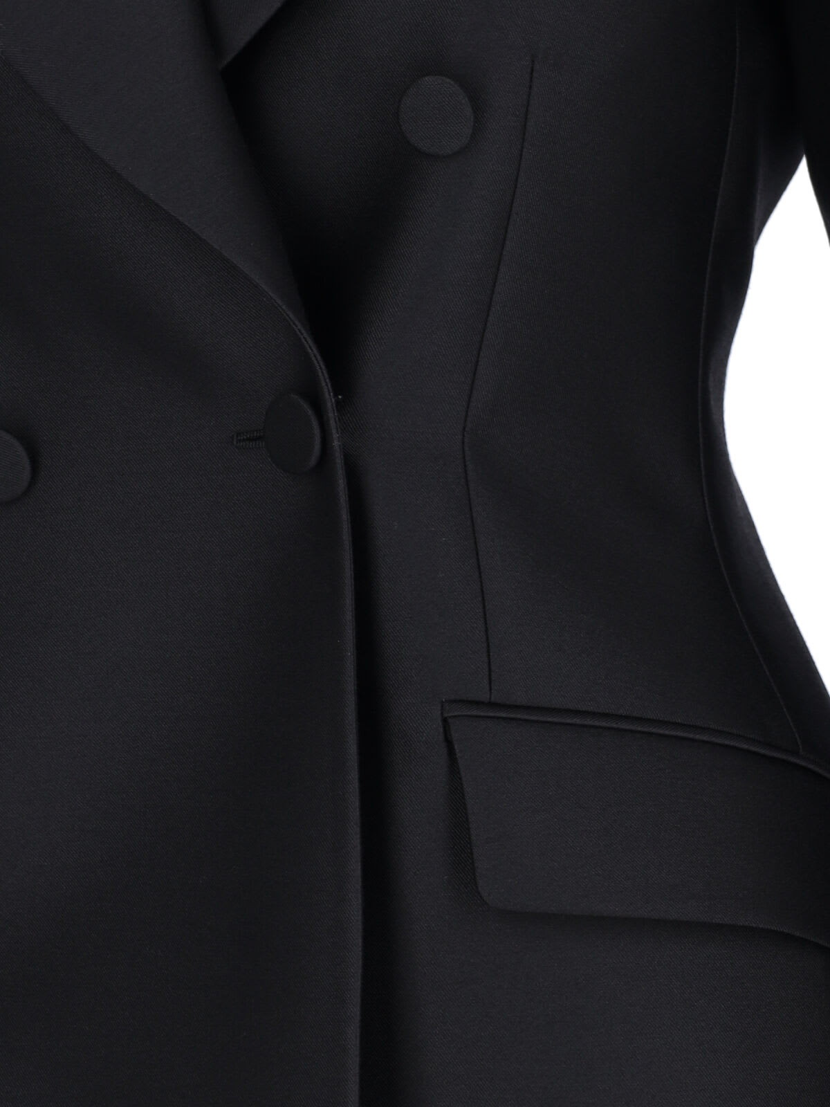 Shop Gucci Double-breasted Wool And Silk Jacket