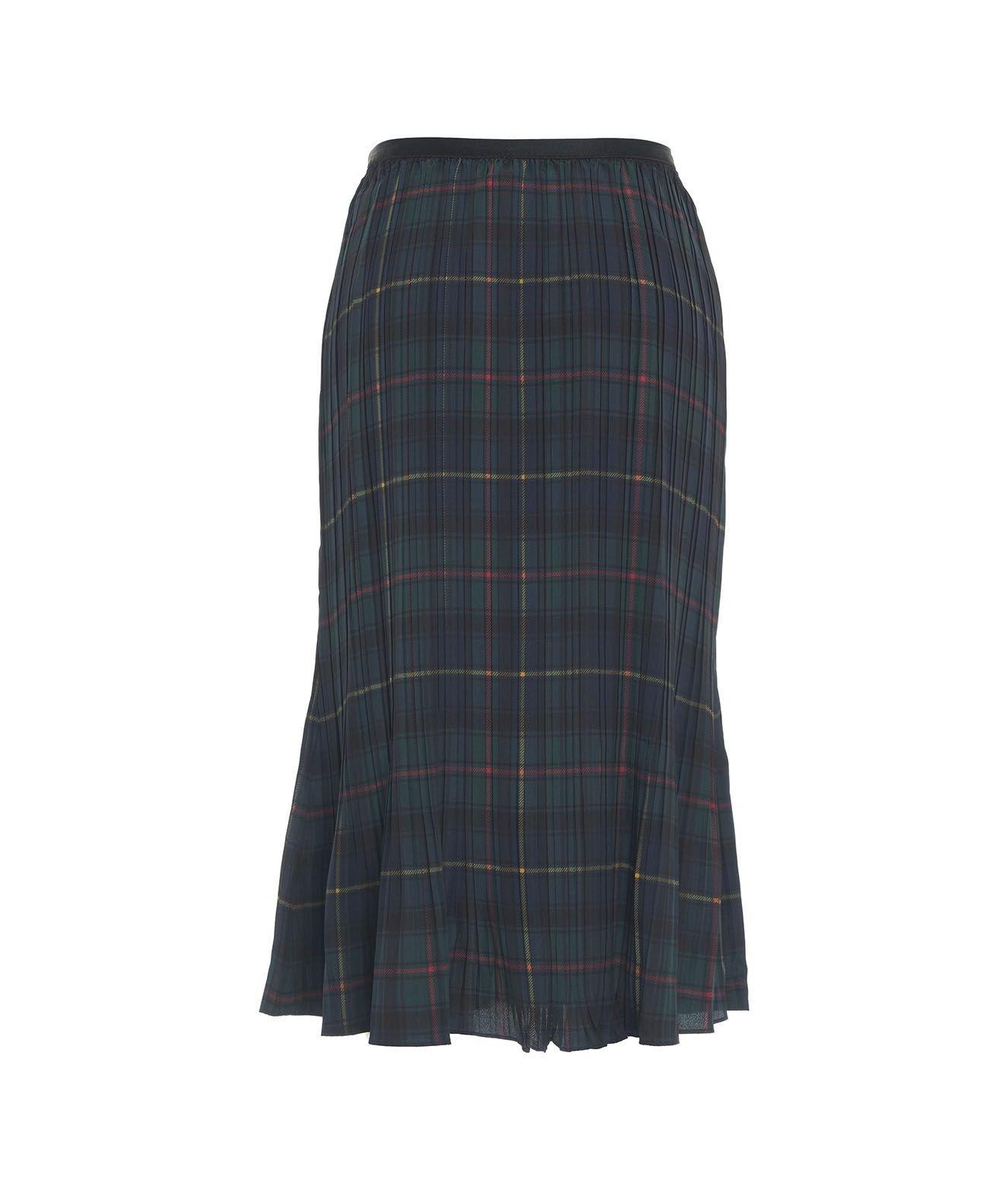 POLO RALPH LAUREN CHECK PATTERNED PLEATED SKIRT 