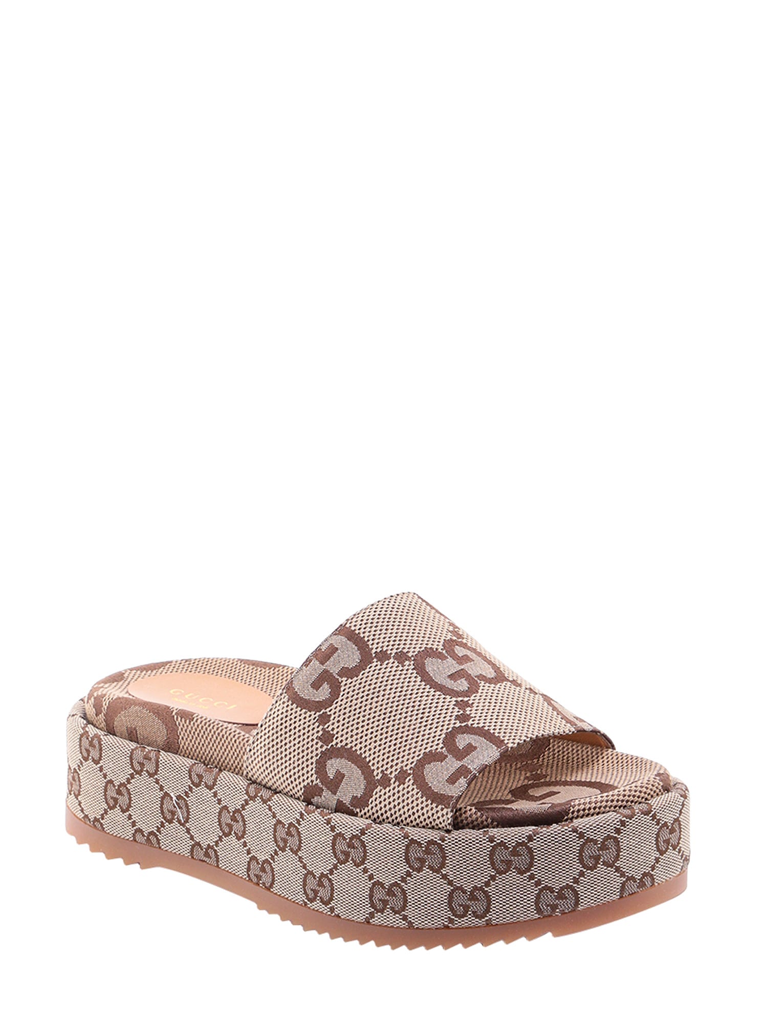 Gucci Camel Flat In Beige