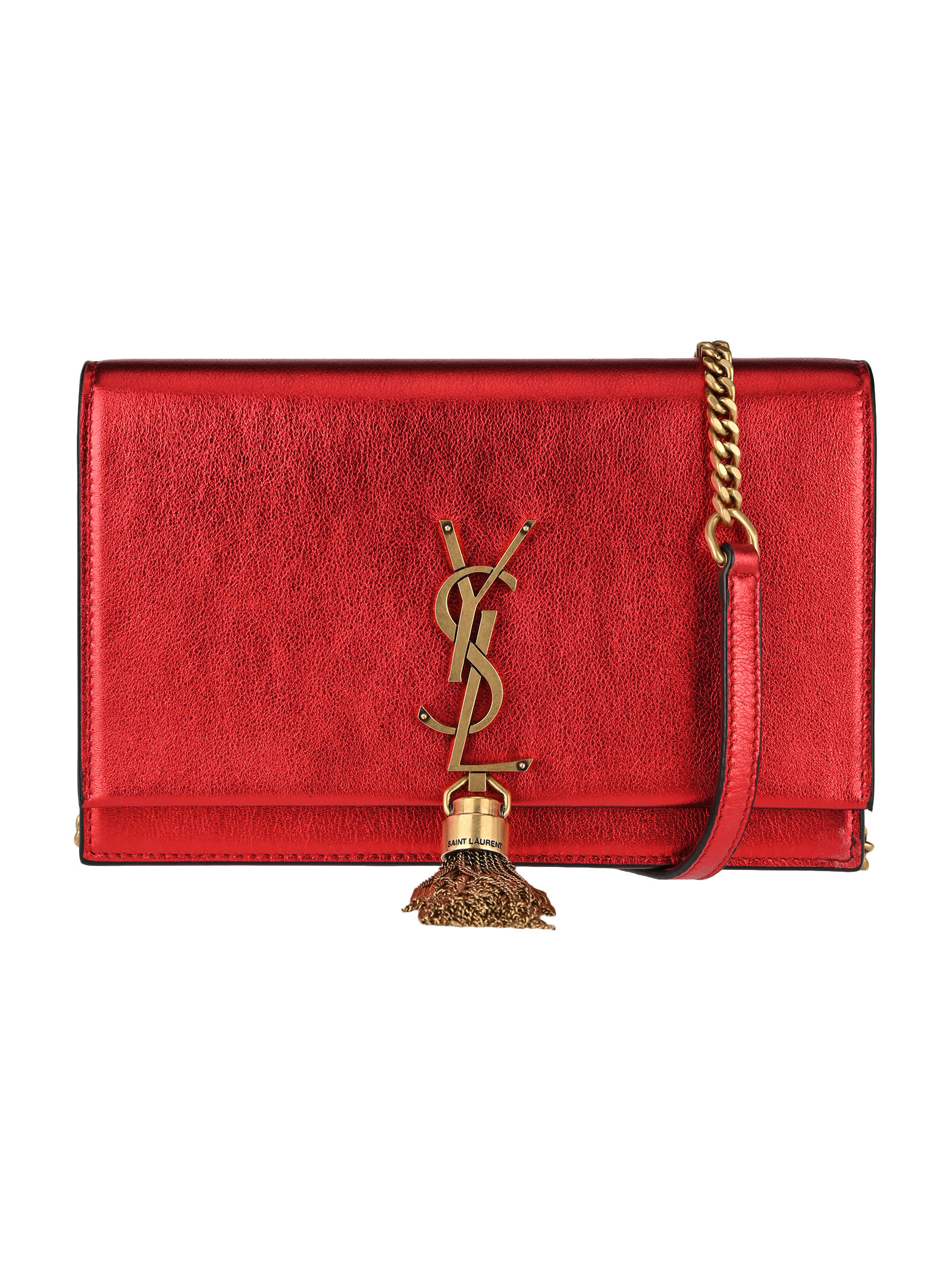 Saint Laurent Kate Shoulder Bag In Red/black ModeSens