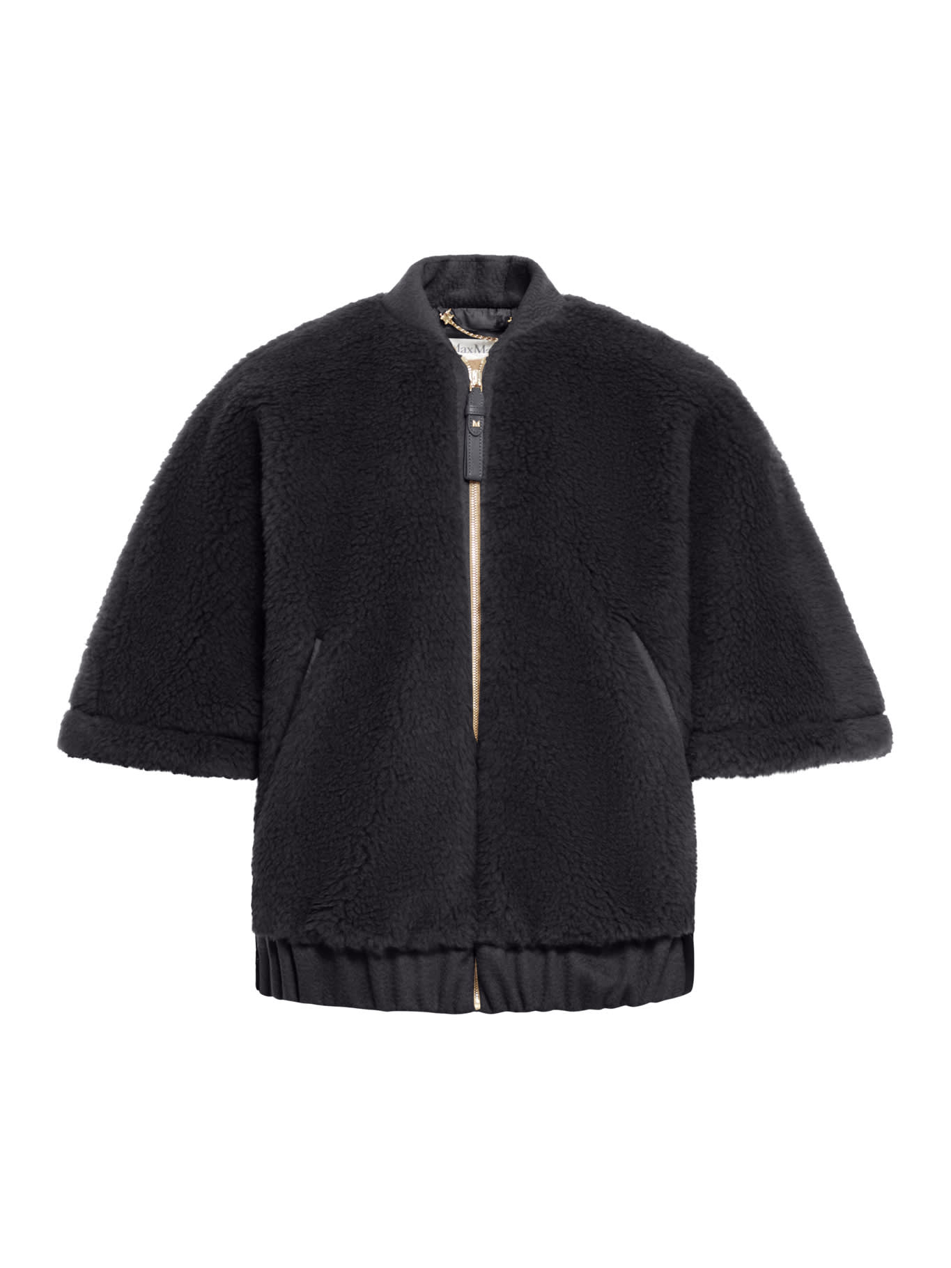 Shop Max Mara Briose1 Cape Coat In Black