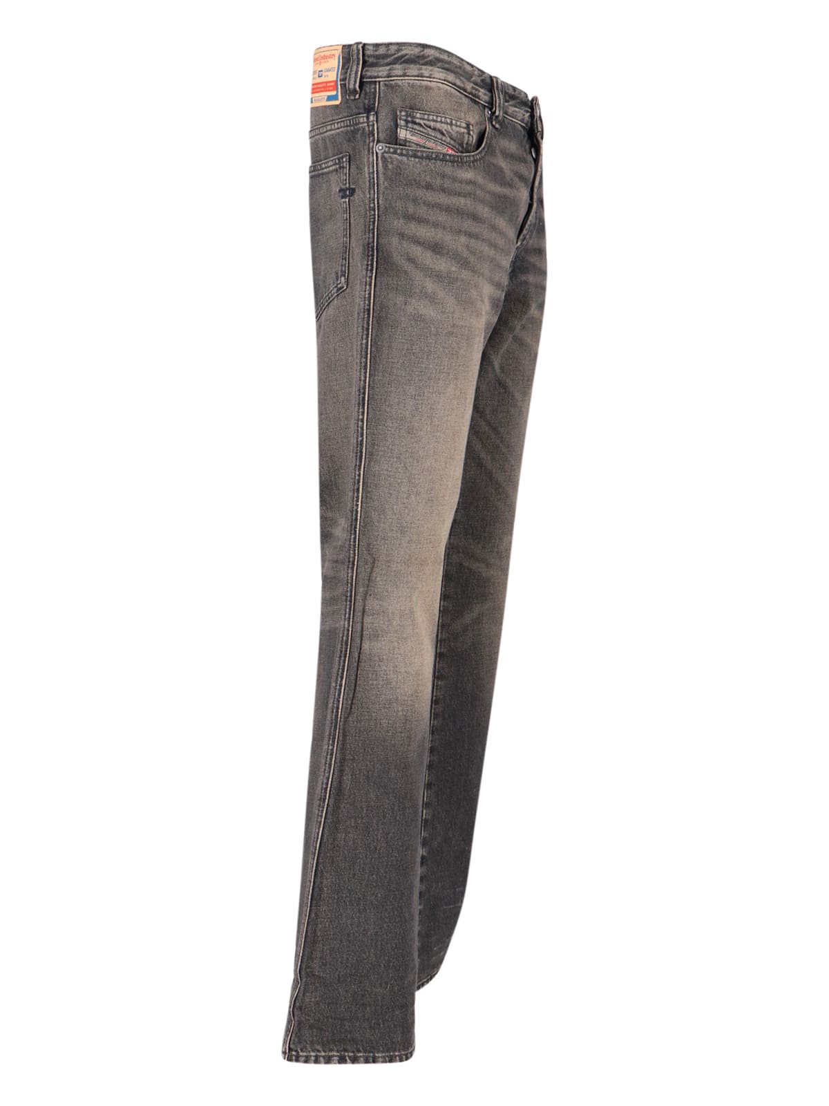 Diesel Bootcut Faded Jeans In Gray