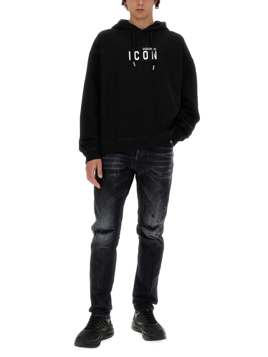 Shop Dsquared2 Cool Guy Jeans In Black