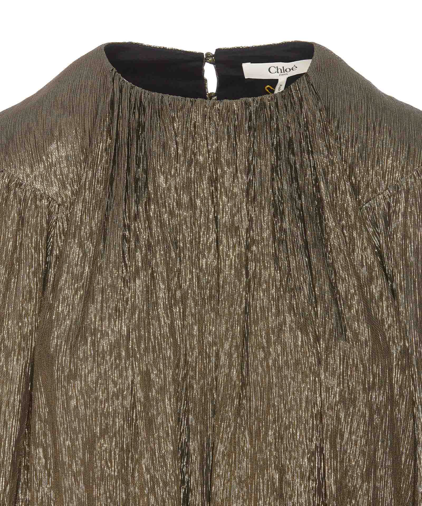 Shop Chloé Ro14 Dress In Golden
