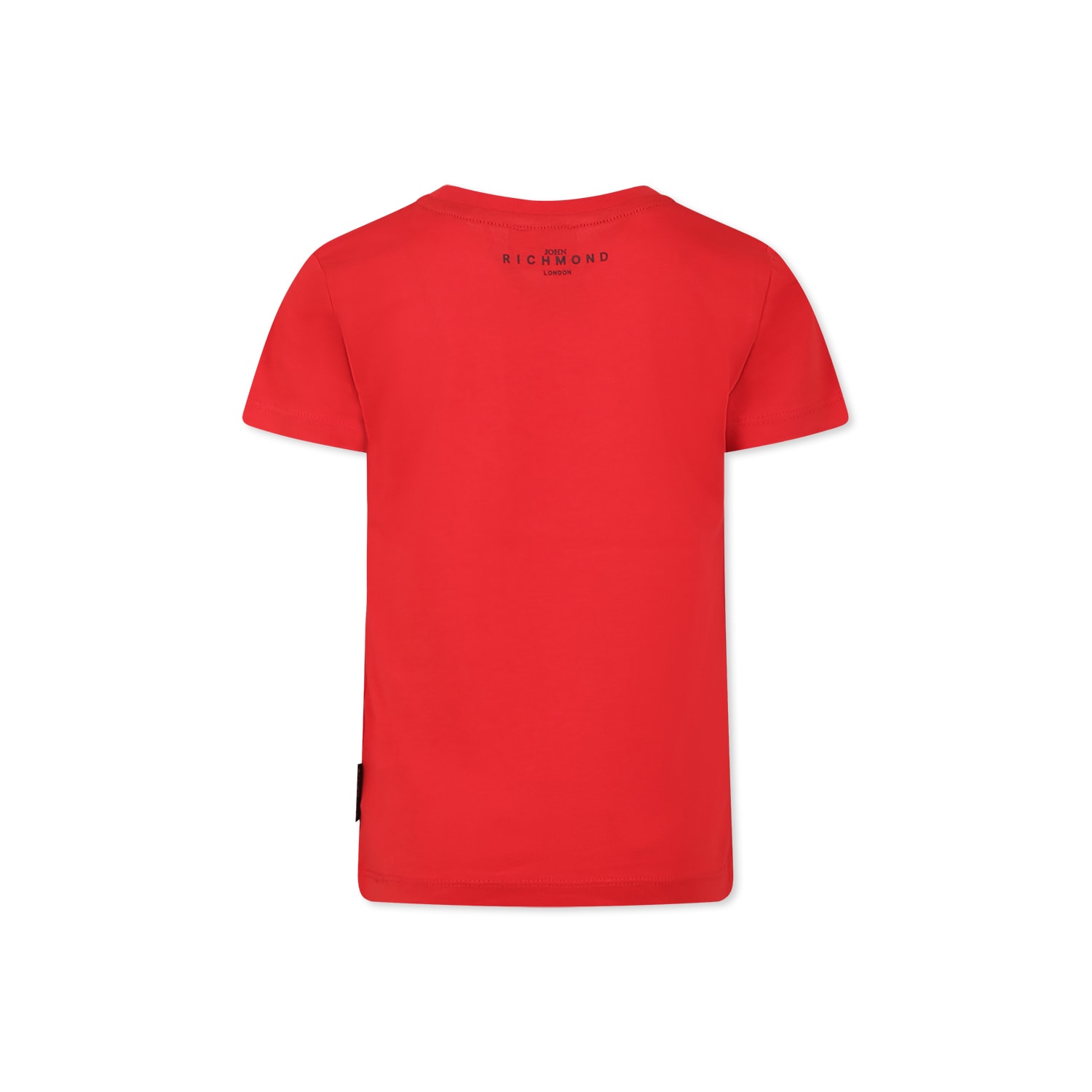 Richmond Red T-shirt For Boy With Logo In Red