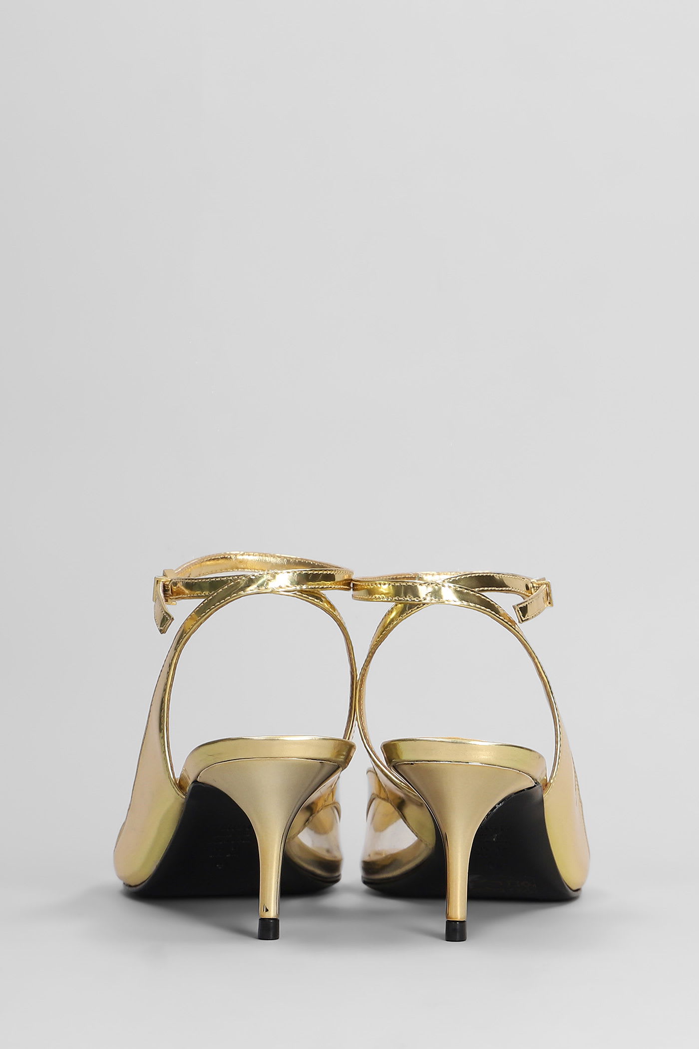 Shop Schutz Sandals In Gold Leather