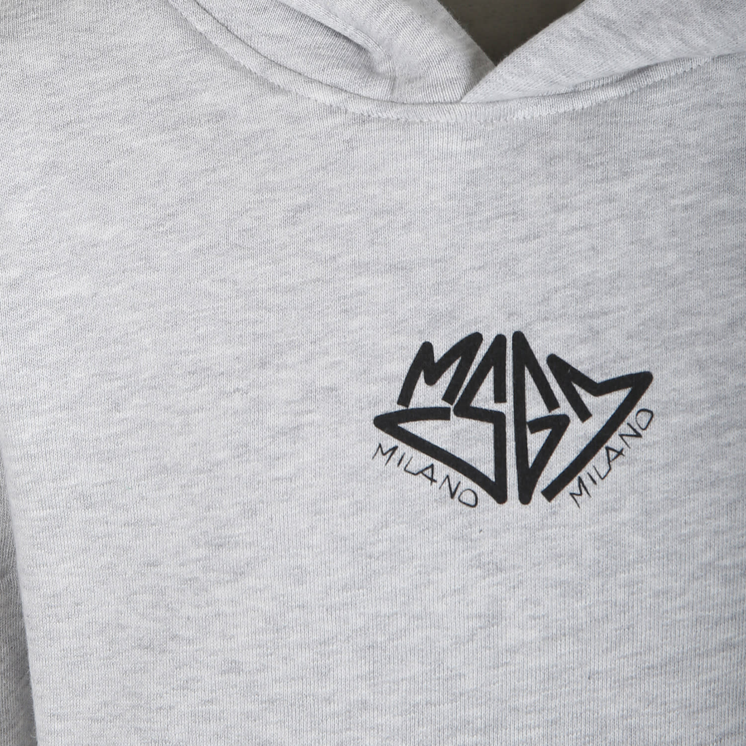 Msgm Grey Sweatshirt For Boy With Logo In Grey