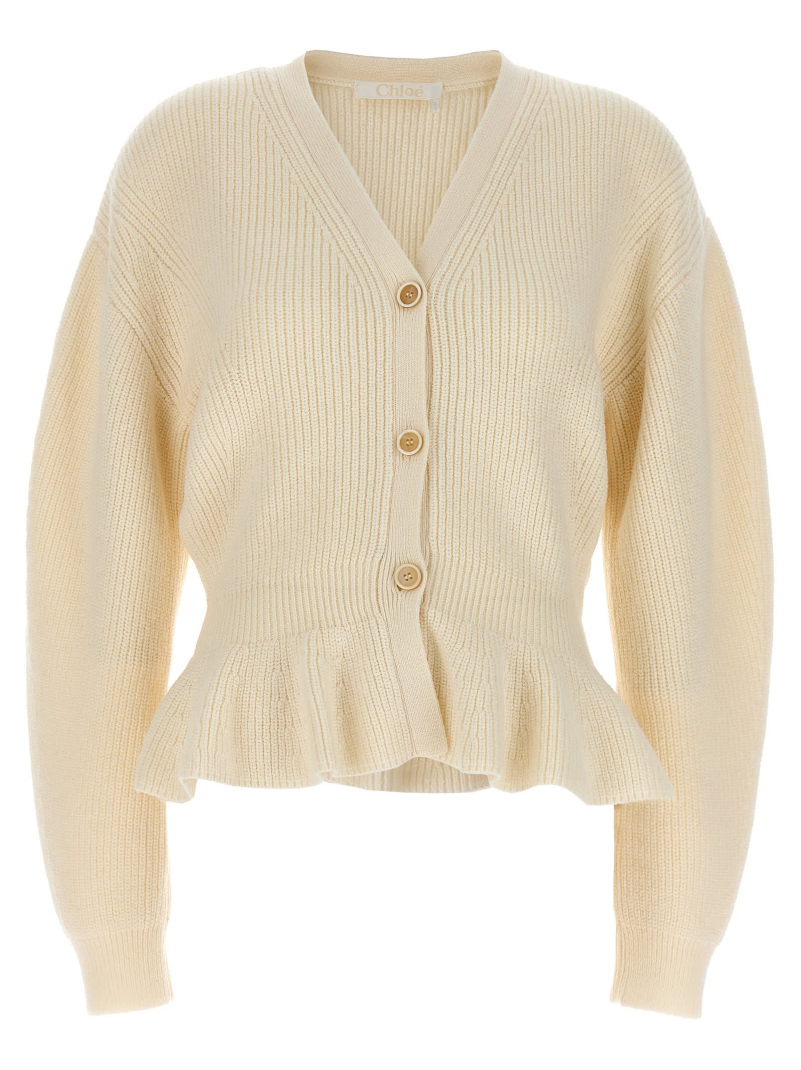 CHLOÉ PEPLO CARDIGAN