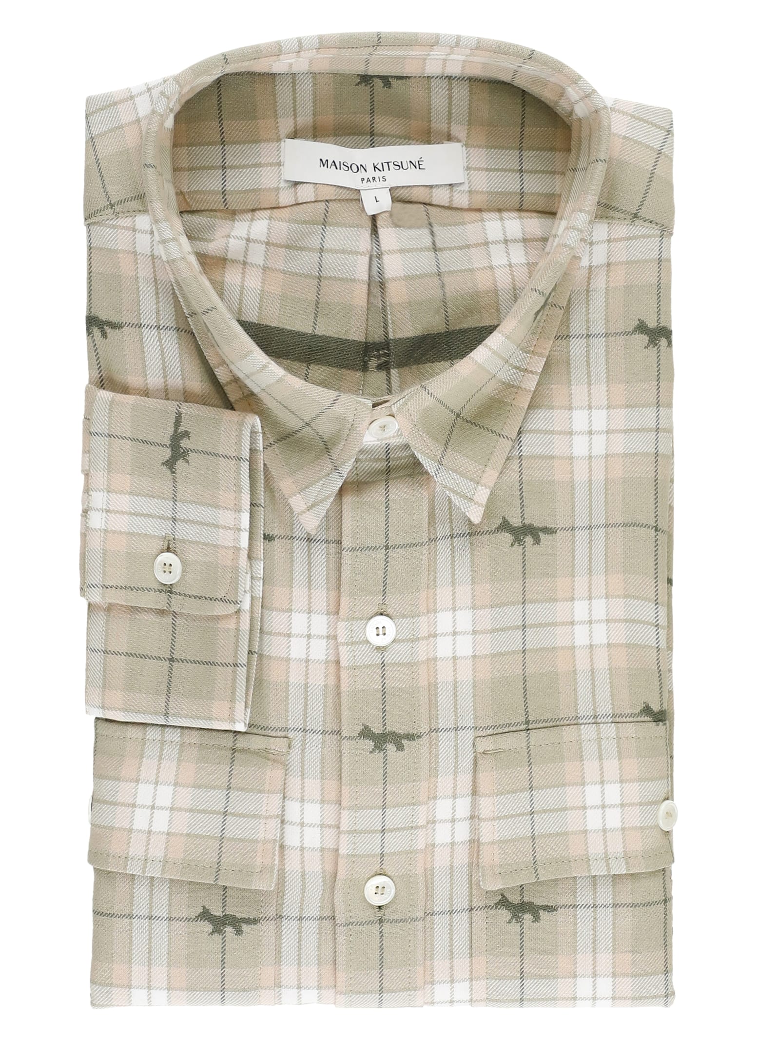 Maison Kitsuné Shirt With Check Pattern