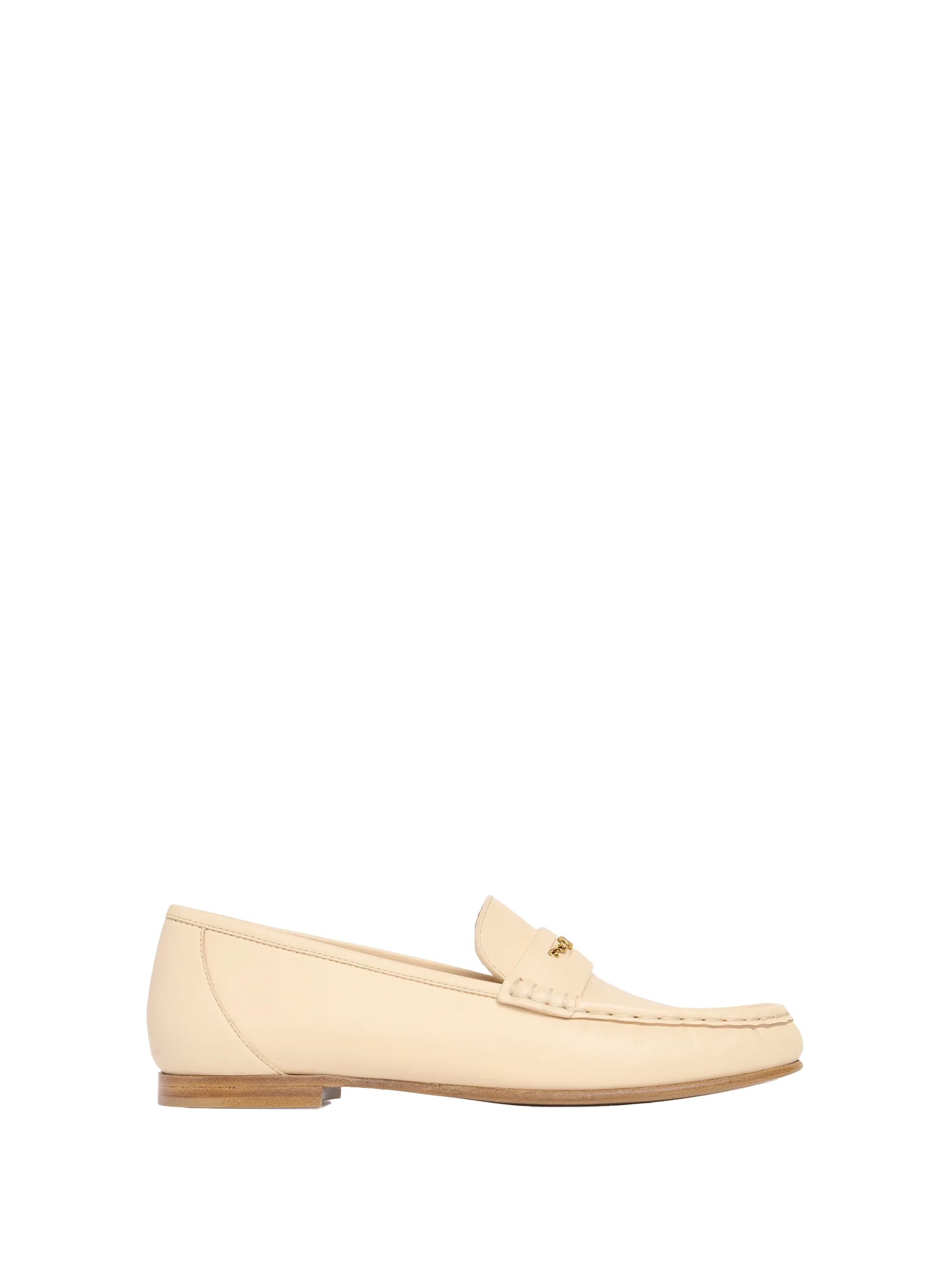 Chloé Beige Leather Sandal Sandals In Sand