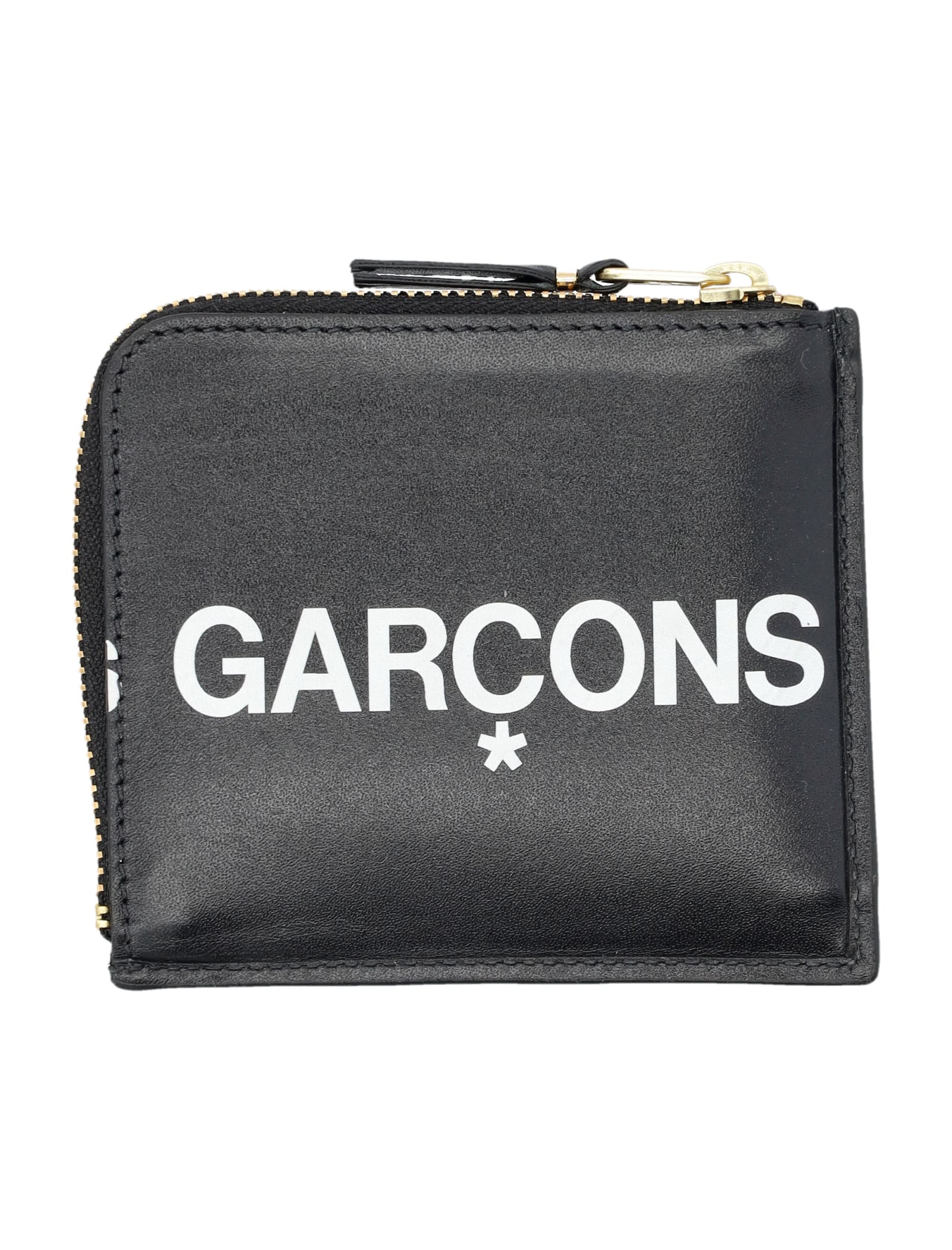Comme Des Garçons Wallet Huge Logo Wallet In Black