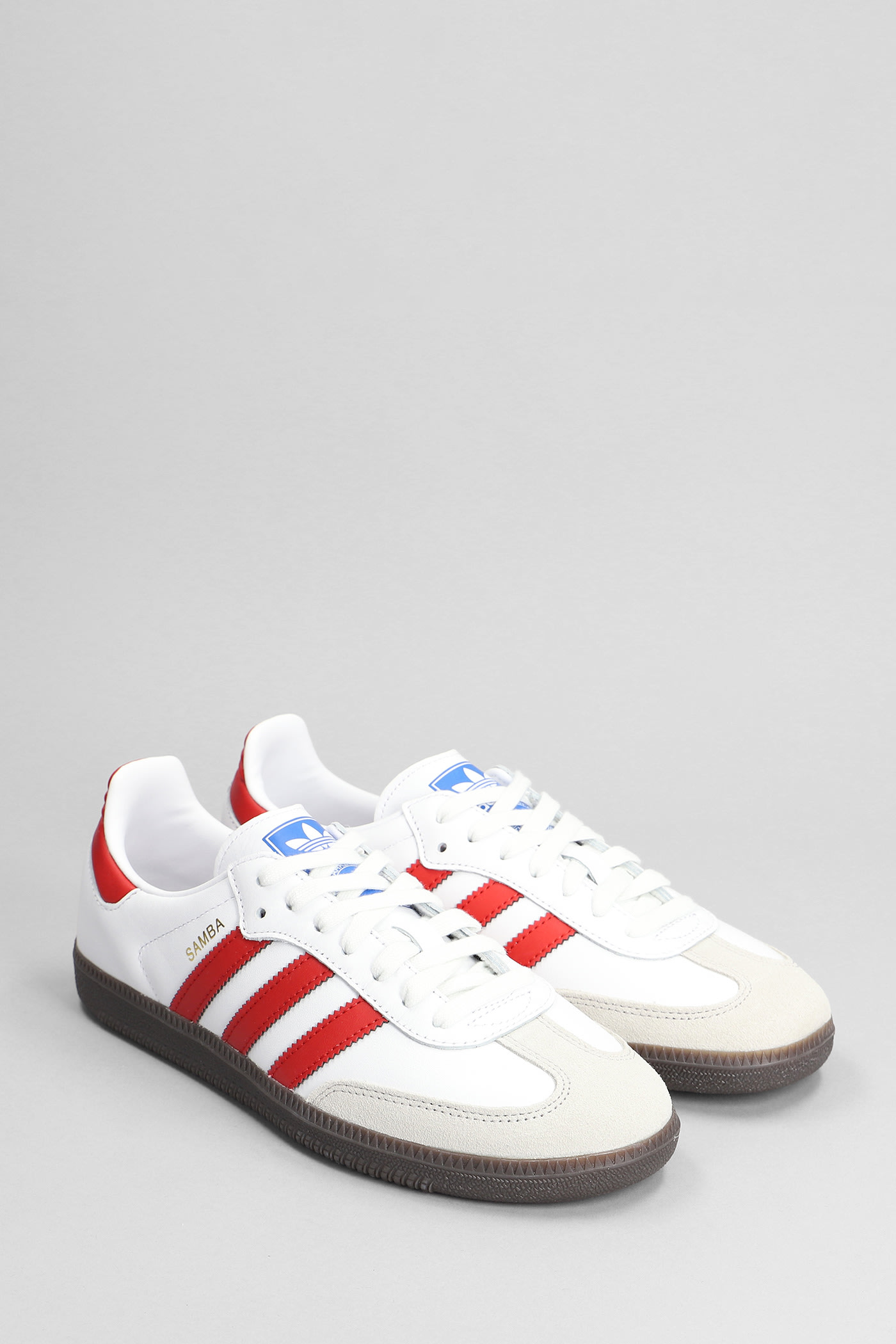 ADIDAS ORIGINALS SAMBA LEATHER SNEAKERS