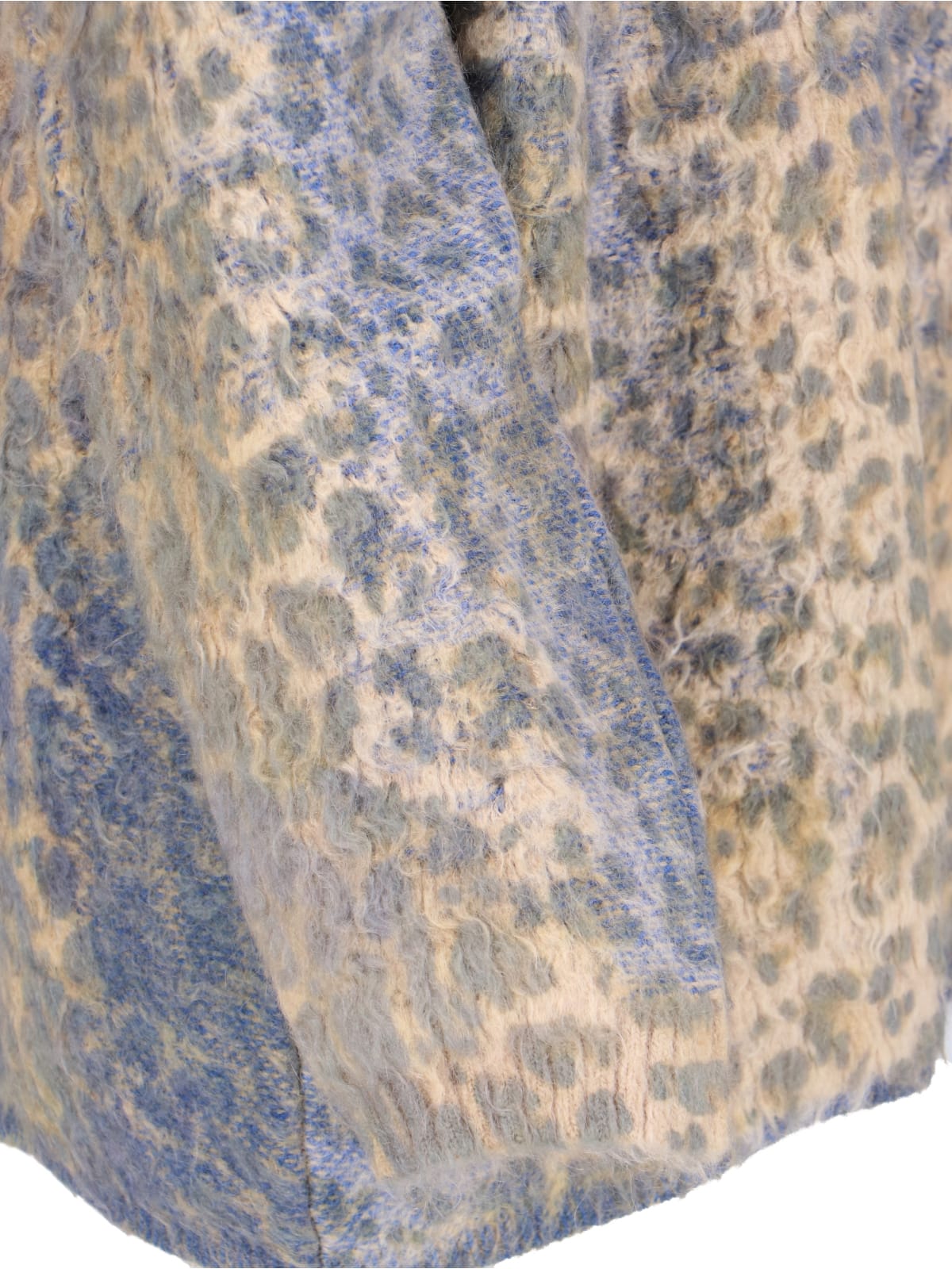 Shop Diesel Animalier Cardigan In Blue