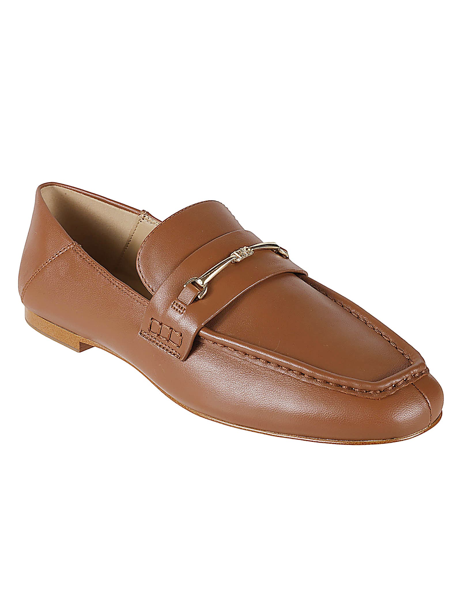 Shop Michael Kors Lena Loafers In Brown