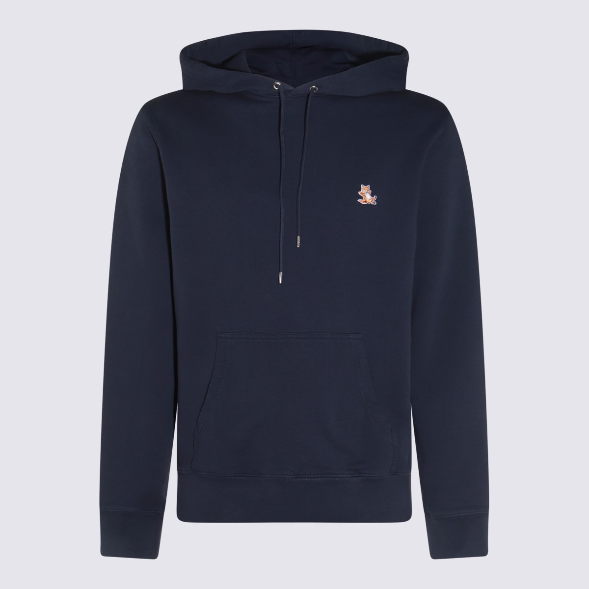 Shop Maison Kitsuné Dark Blue Cotton Sweatshirt