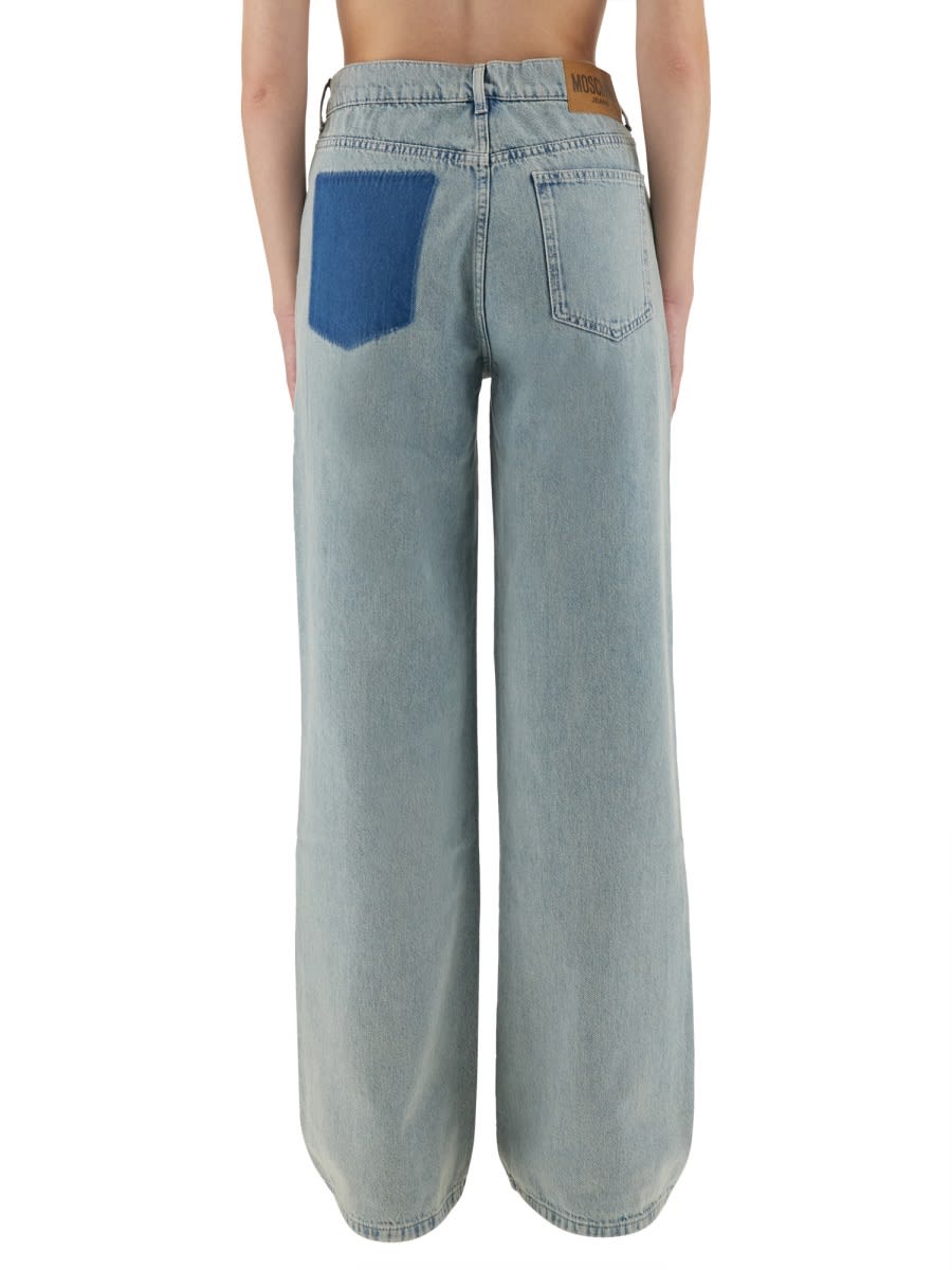 Moschino Jeans Wide Leg In Blue