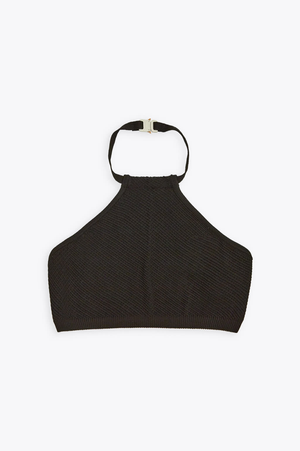 Alyx Top Black Knitted Top With Buckle In Nero