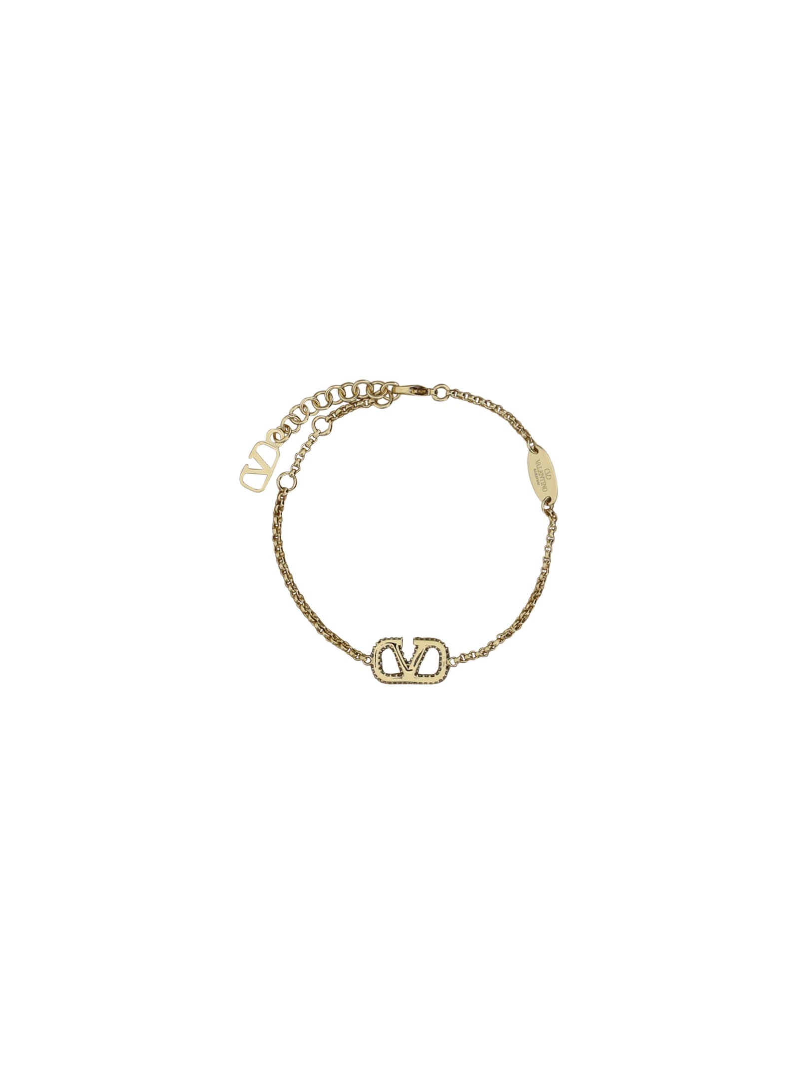 Valentino Garavani Vlogo Bracelet In Gold