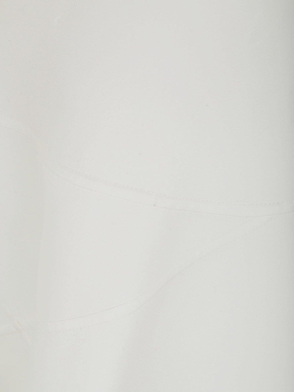 Shop Jil Sander Asymmetric Twill Midi Skirt In Bianco
