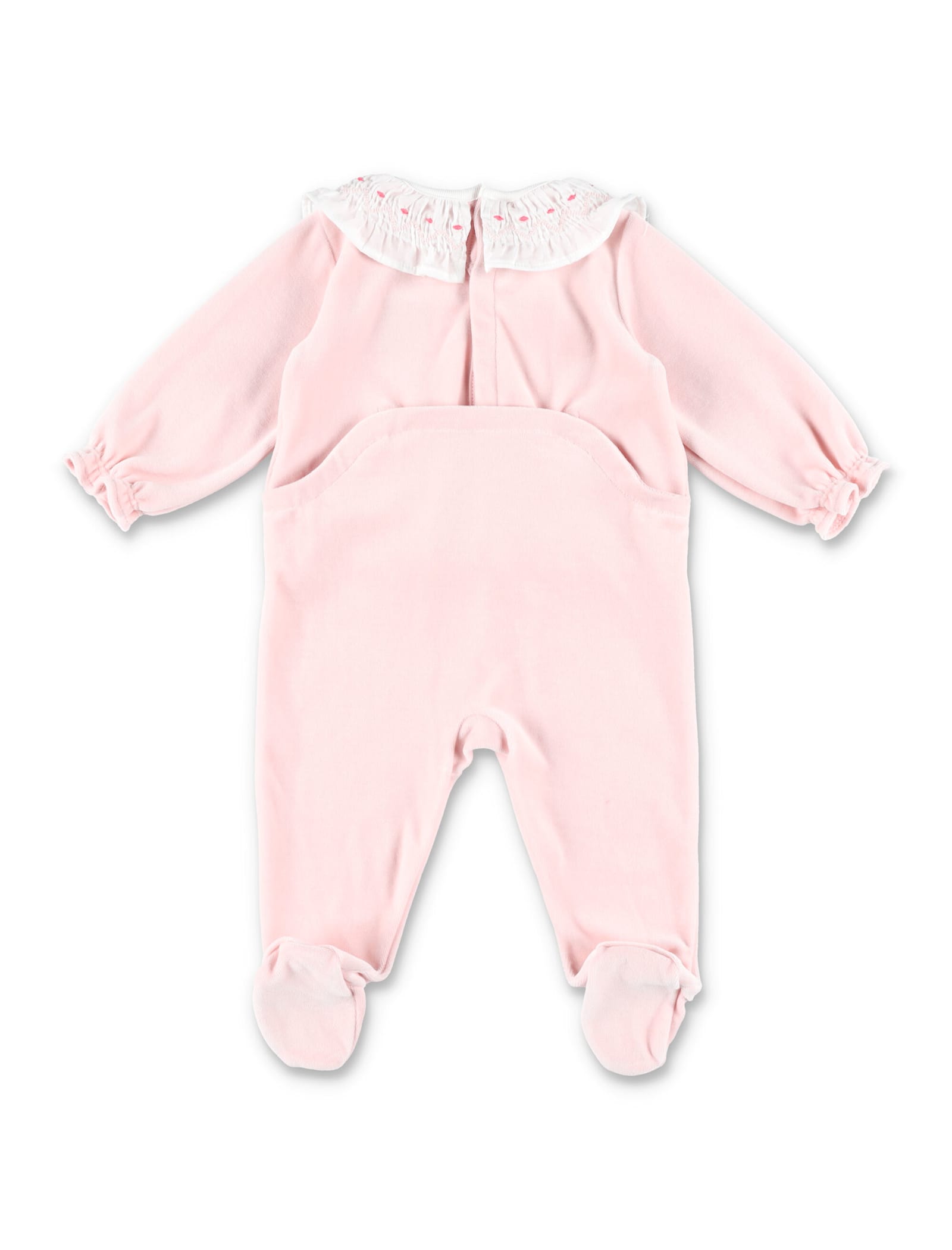 Petit Bateau Kid - Velour Pyjama Suit In Pink
