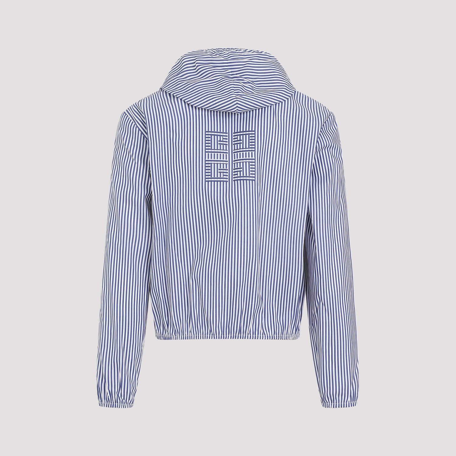 Shop Givenchy Shrunken Windbreaker Jacket In Blue