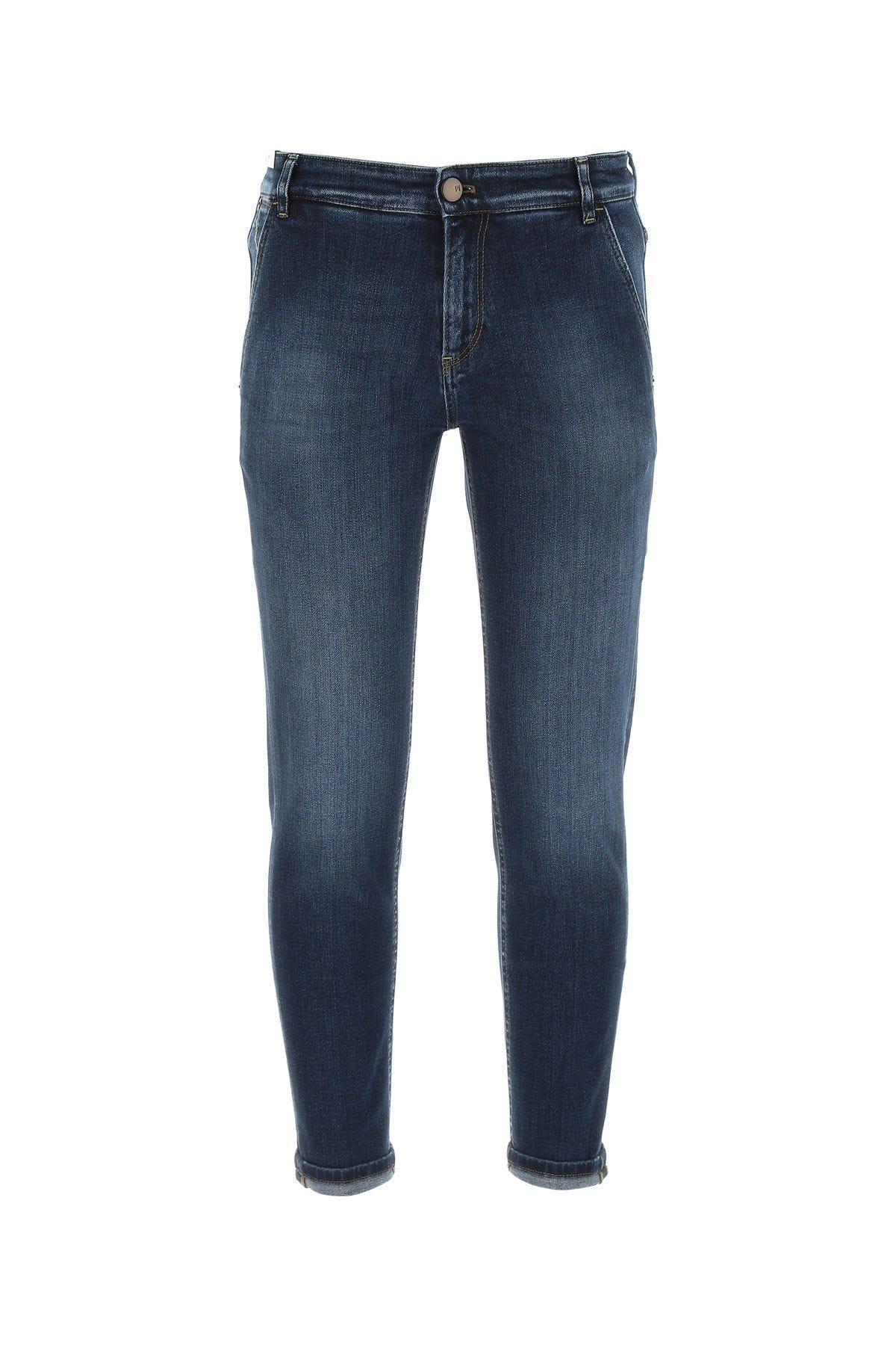 PT01 Dark Blue Stretch Denim Jeans