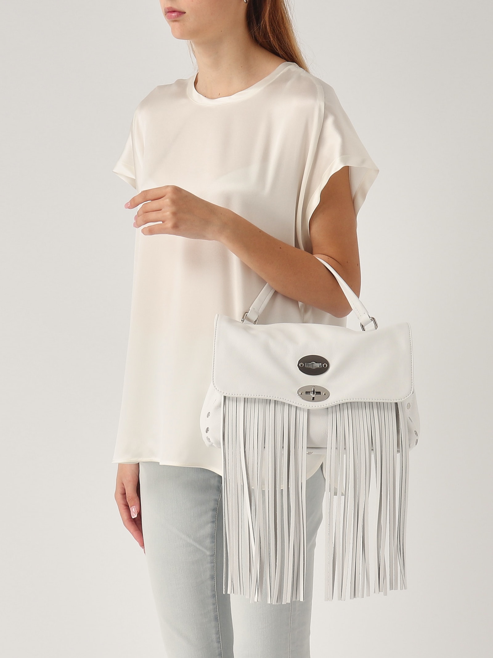 Shop Zanellato Postina Valmarana Shoulder Bag In Bianco