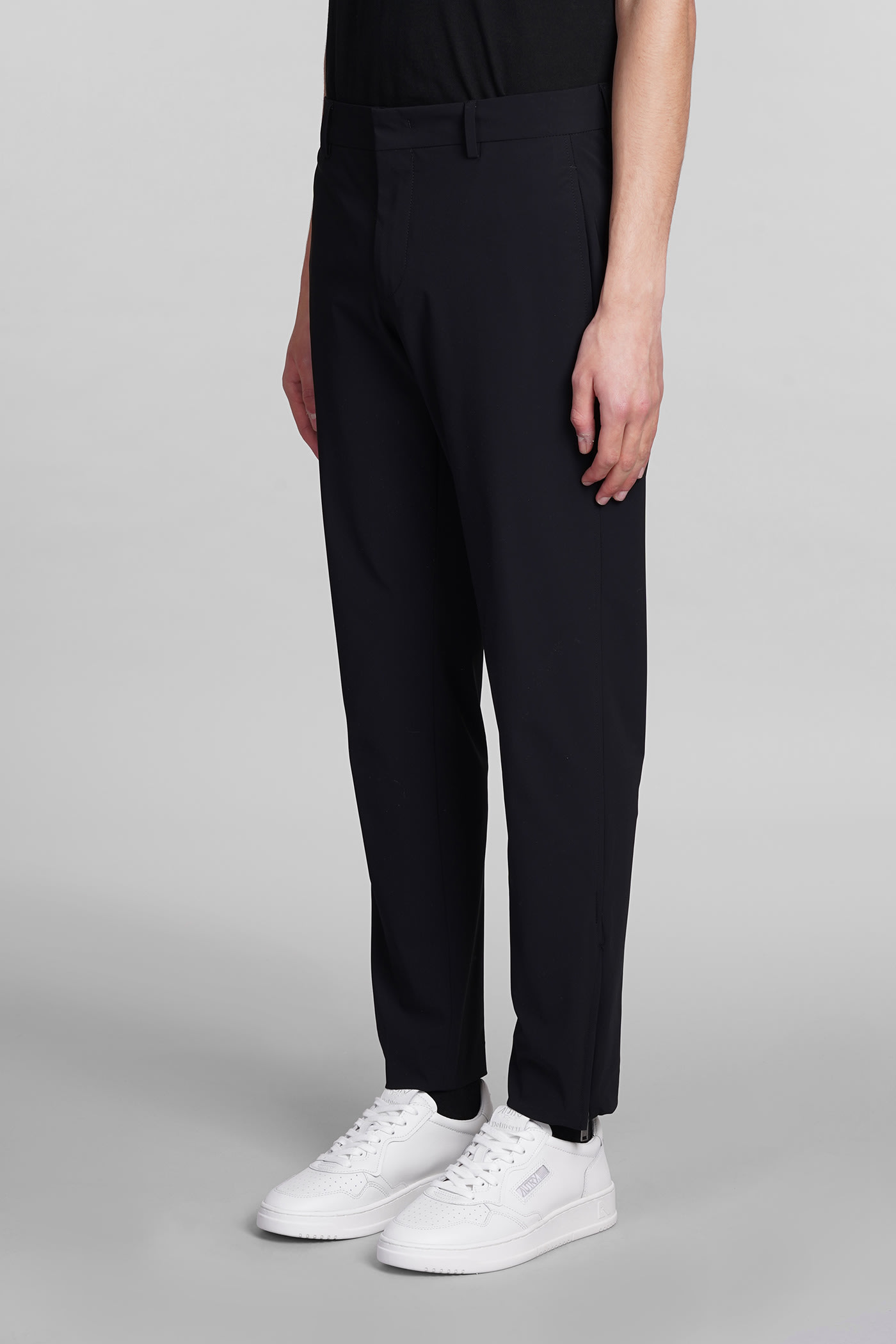 Shop Pt01 Pants In Black Polyester