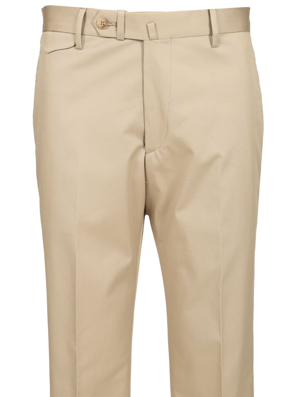Shop Tagliatore Prince Of Wales Trousers In Beige