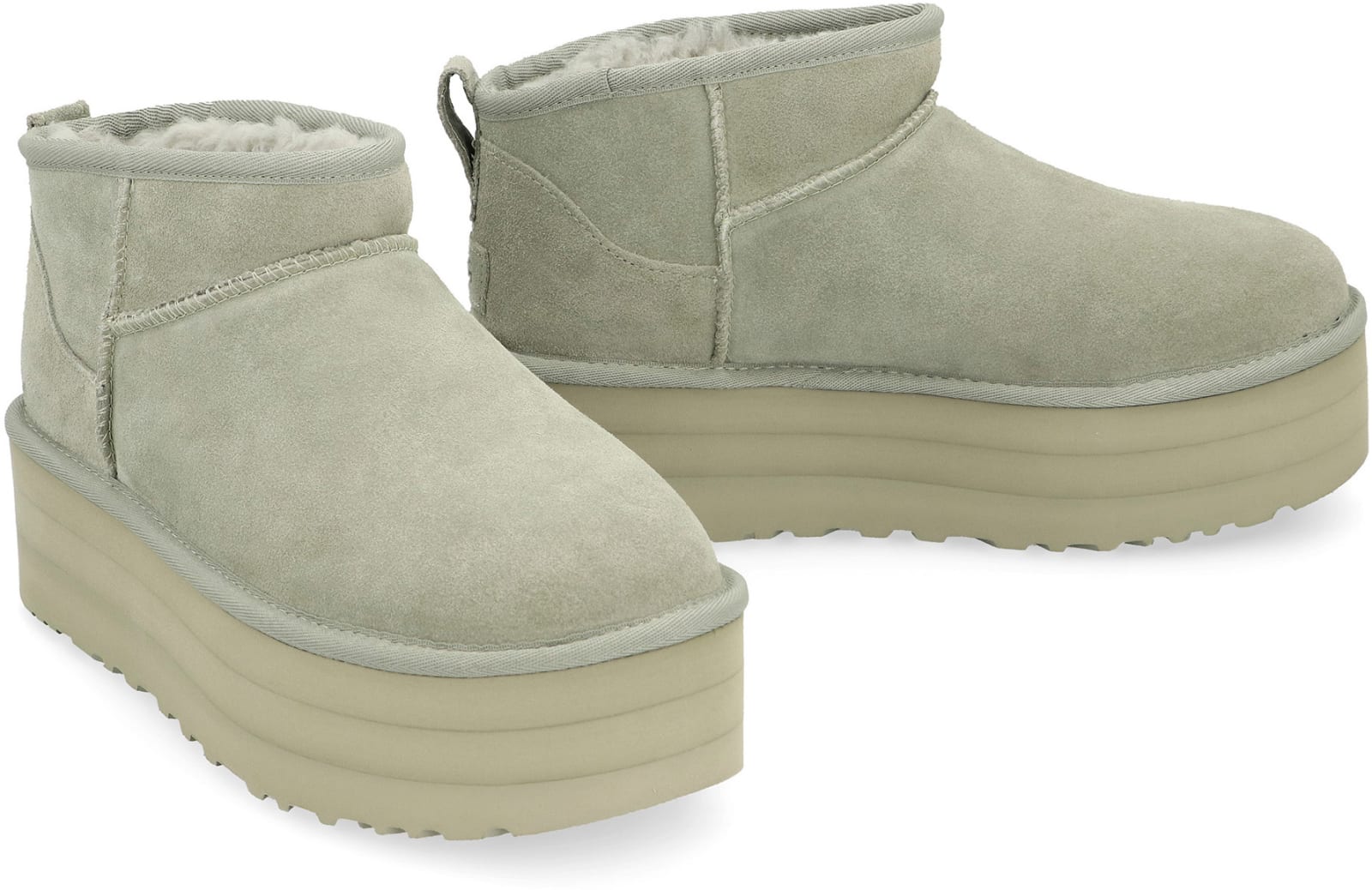 Shop Ugg Classic Ultra Mini Boots In Sdc Shaded Clover