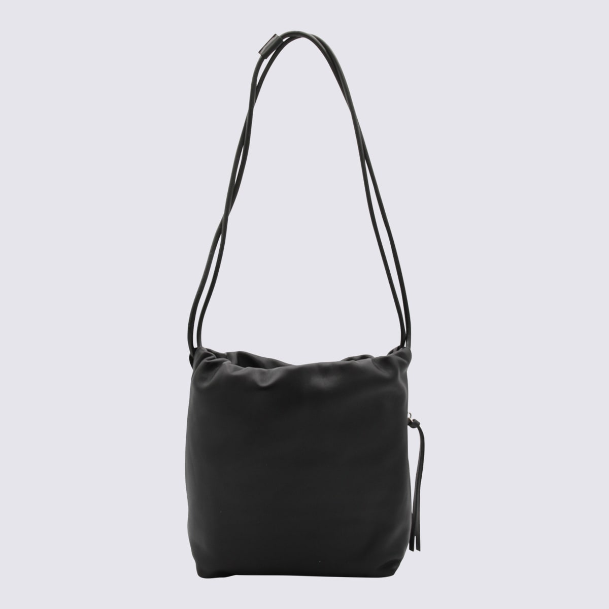 Shop Fabiana Filippi Black Leather Crossbody Bag