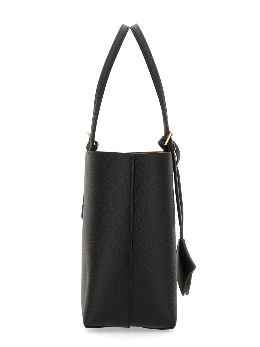 Shop Mcm Mini Himmel Shopping Bag In Black