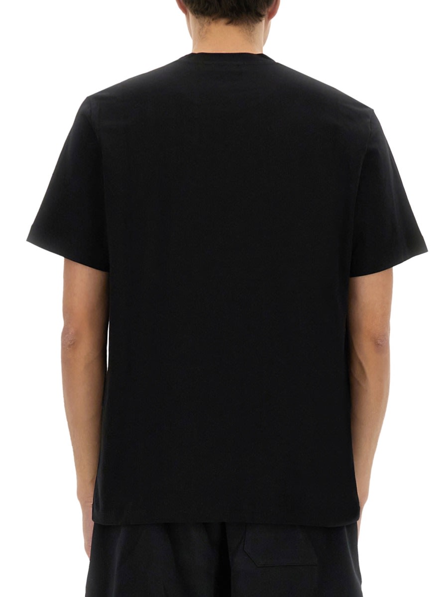 Msgm Logo Crew Neck Cotton T-shirt