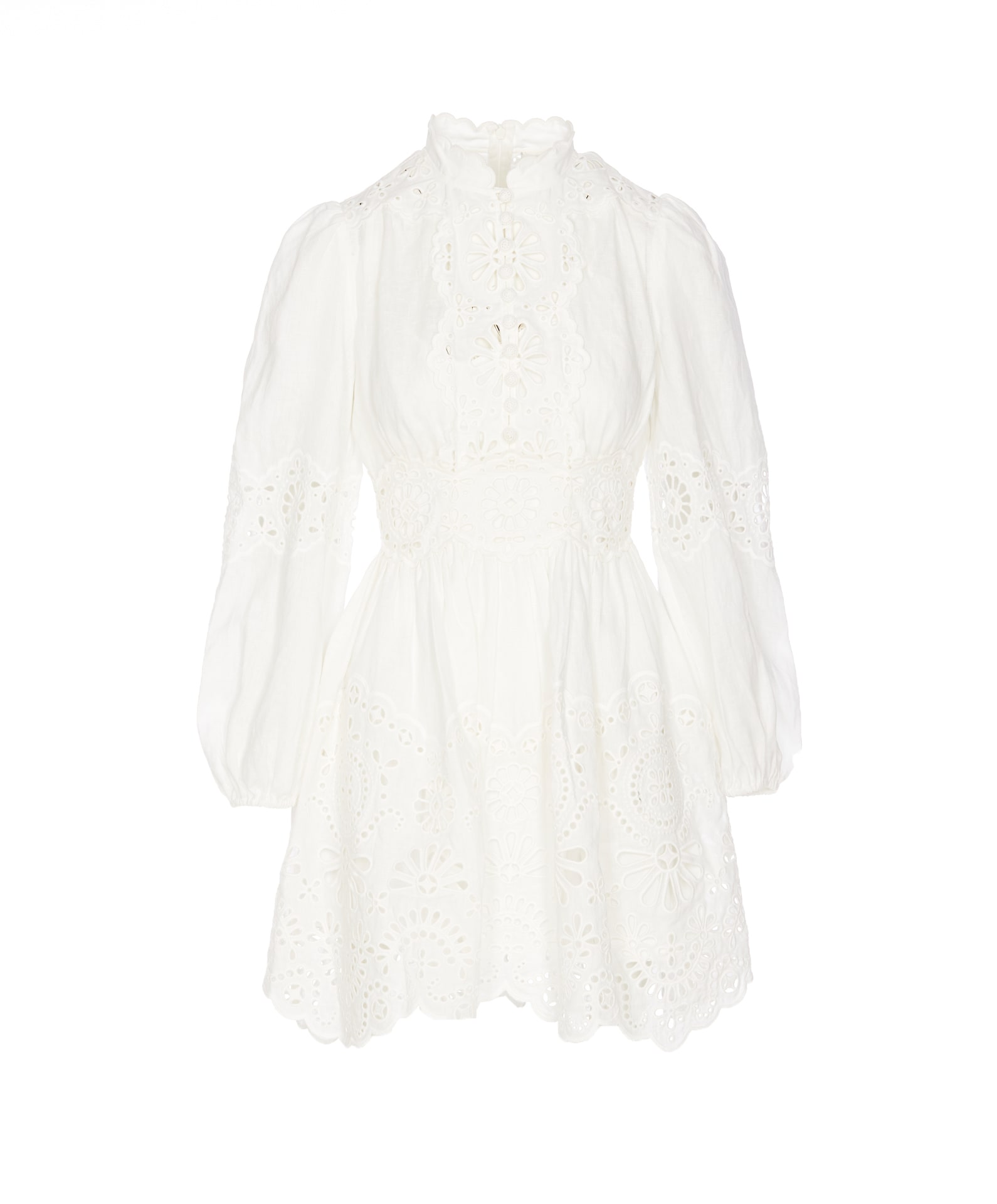 ZIMMERMANN ACACIA BRODERIE MINI DRESS 